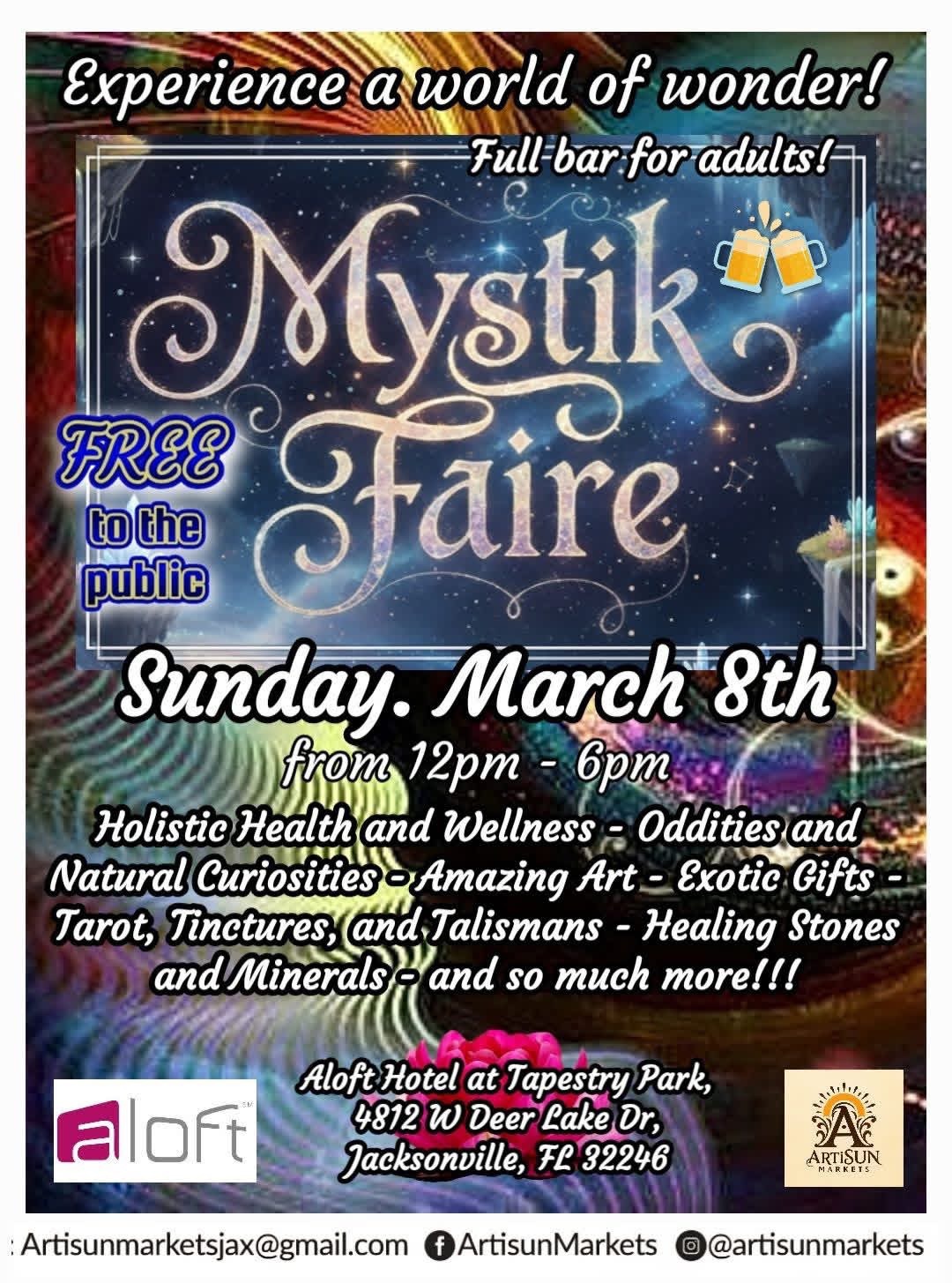 Artisun Markets Facebook ad: The Mystik Faire