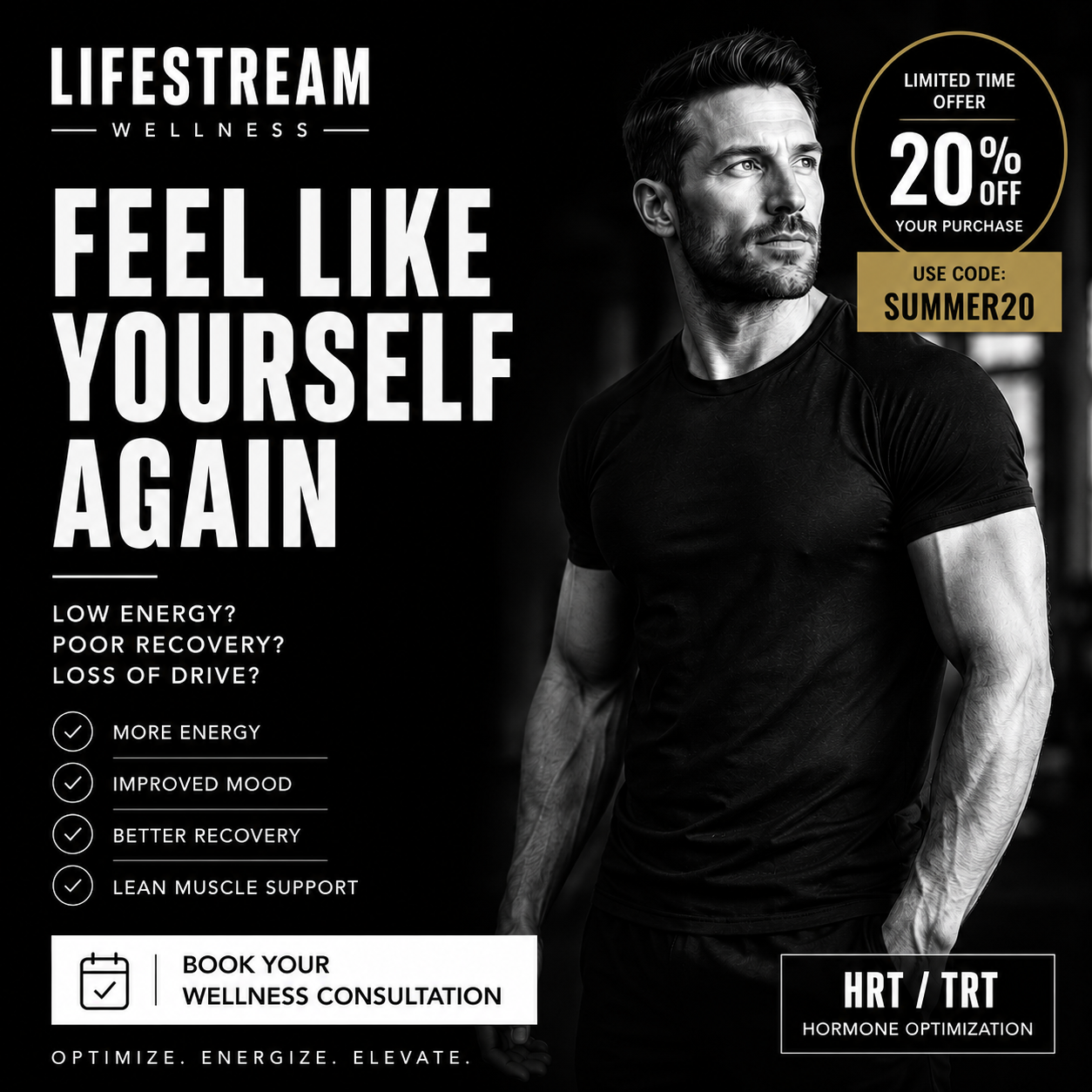 Alex Planes Facebook ad: Feel Like Yourself Again