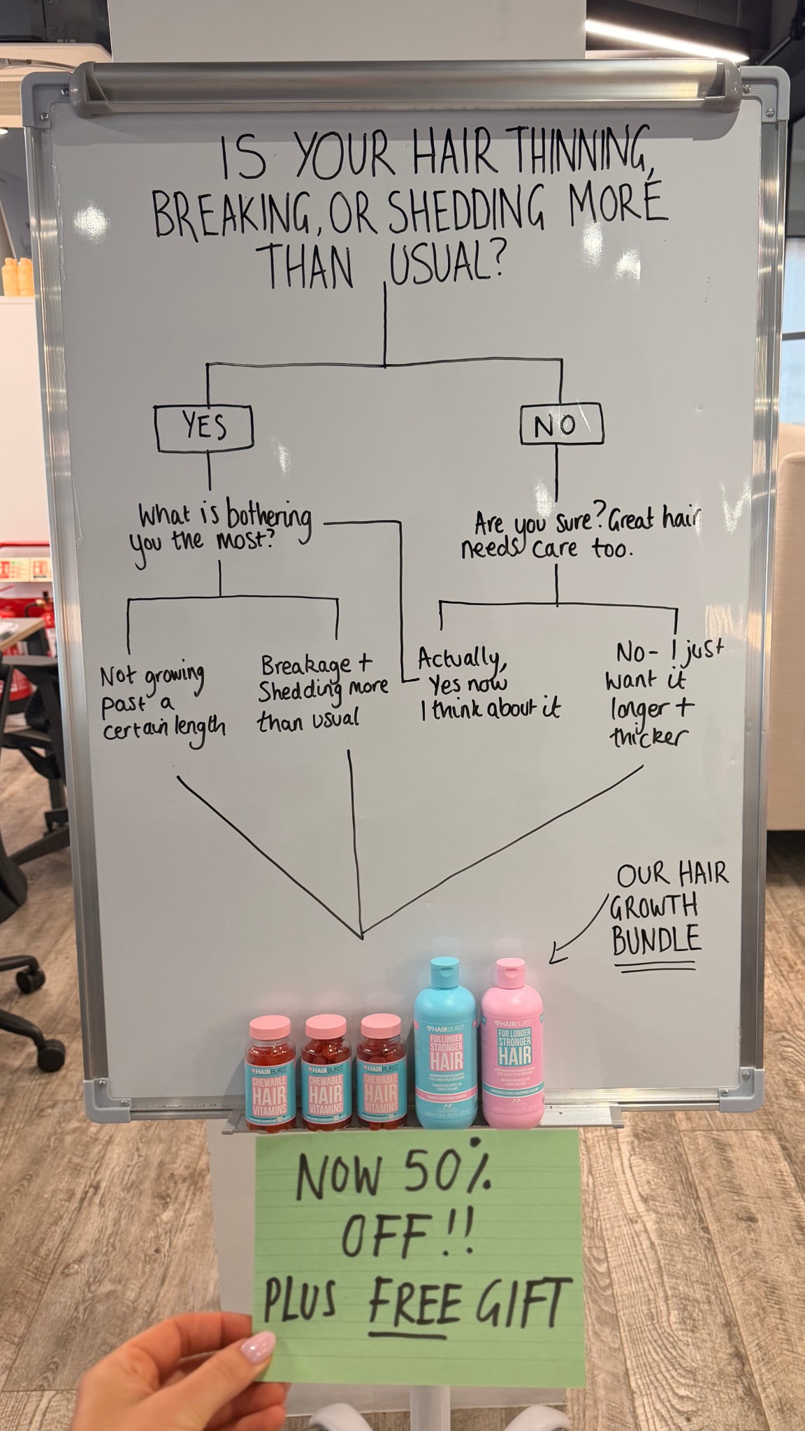 Hairburst Facebook ad