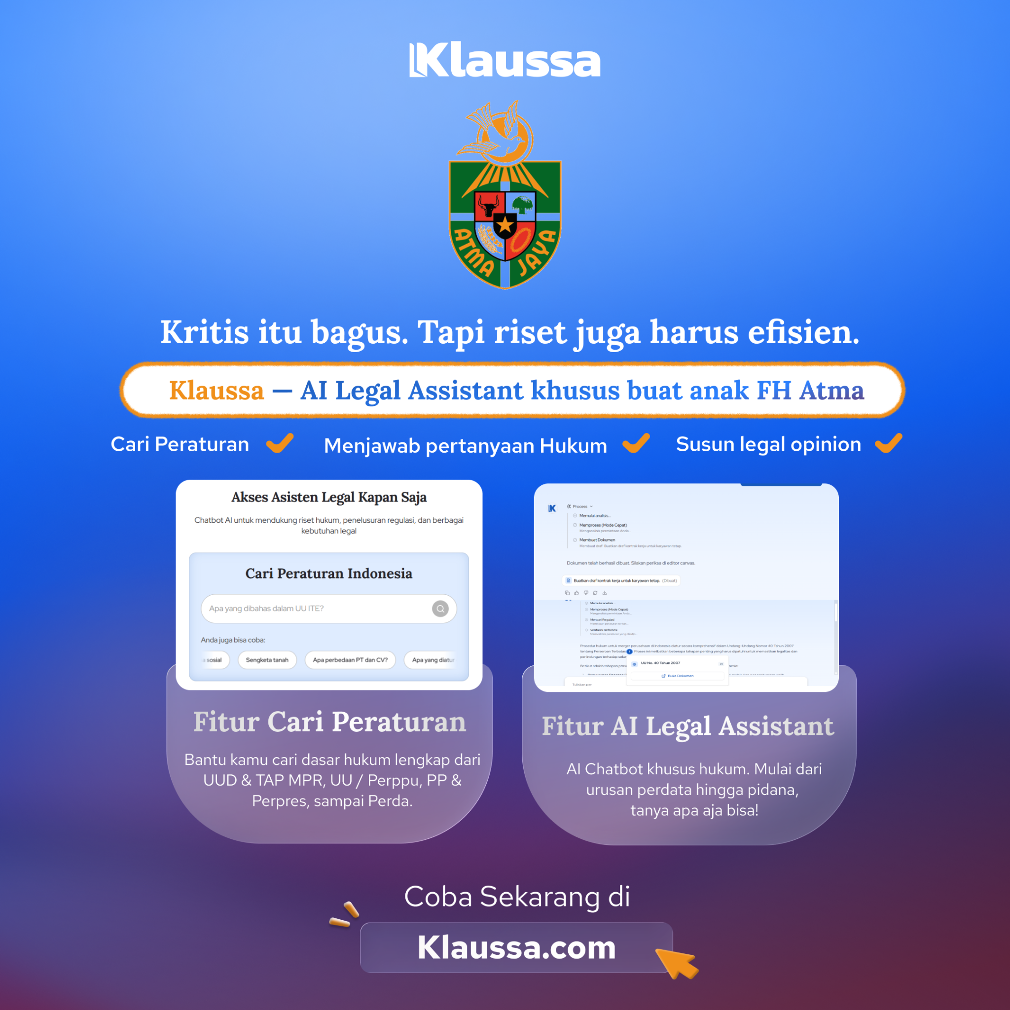 Klaussa Indonesia Facebook ad from Mar 26, 2026