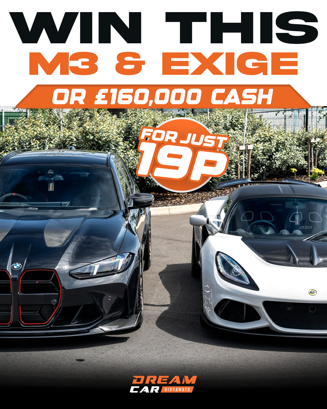 Dream Car Giveaways Facebook ad