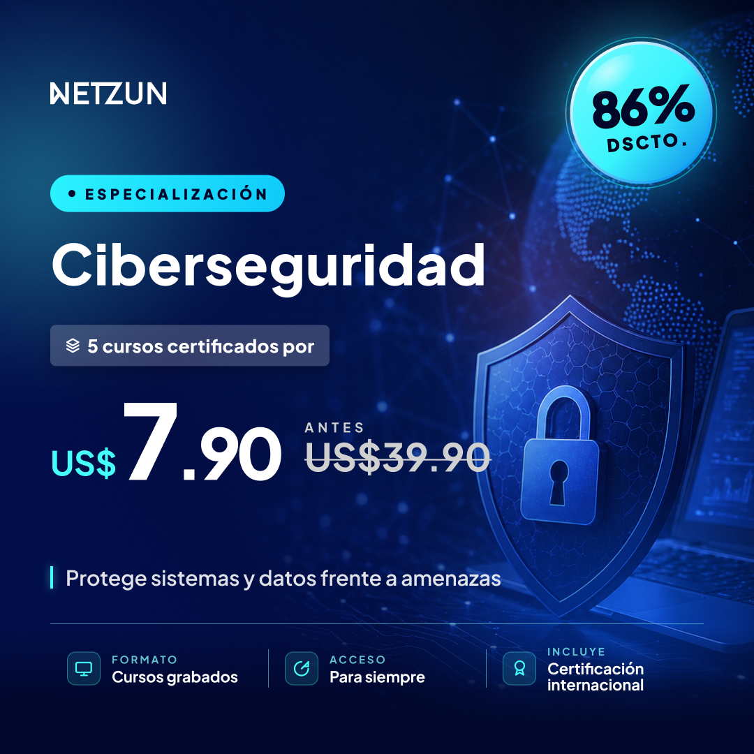 Netzun Facebook ad: Especialización de Ciberseguridad