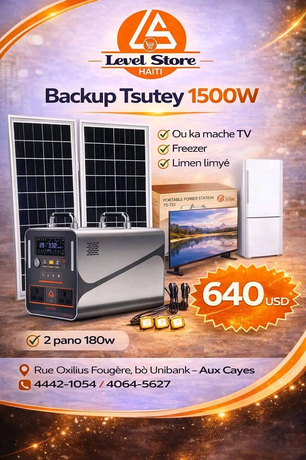 LEVEL STORE HAÏTI Facebook ad: spécial pou tout mwa sa!
