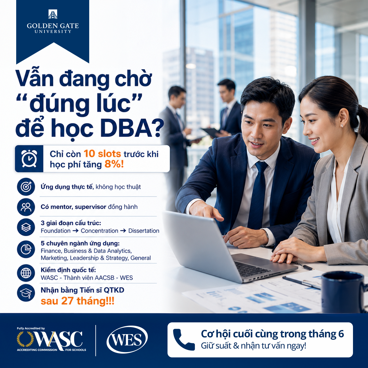 Golden Gate University Facebook ad
