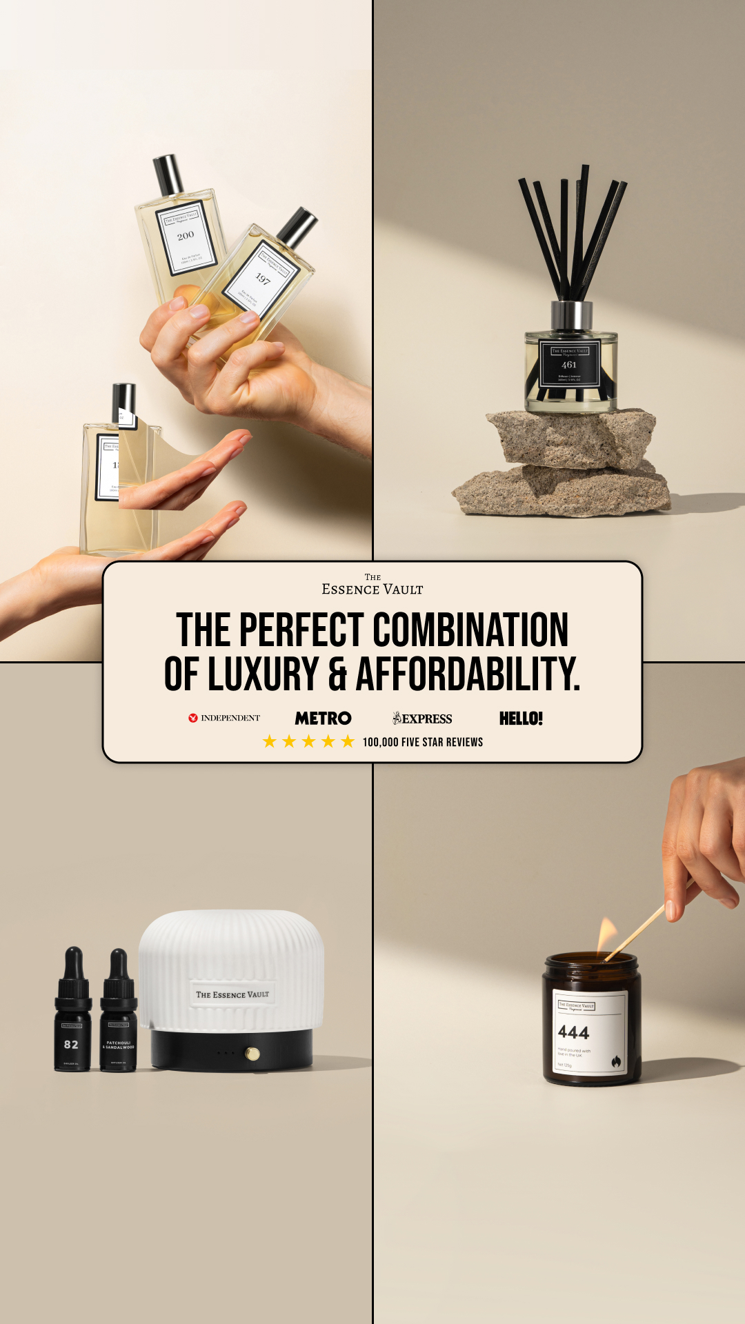 The Essence Vault Facebook ad from Dec 29, 2025