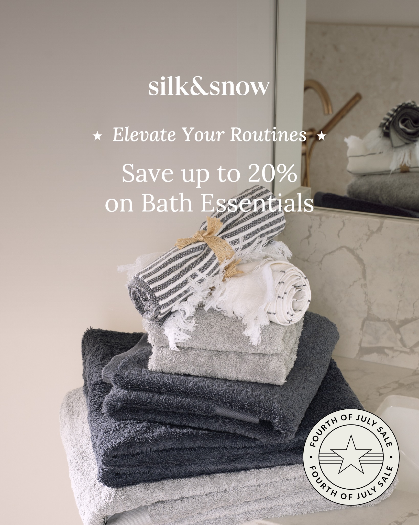 Silk and Snow Facebook ad