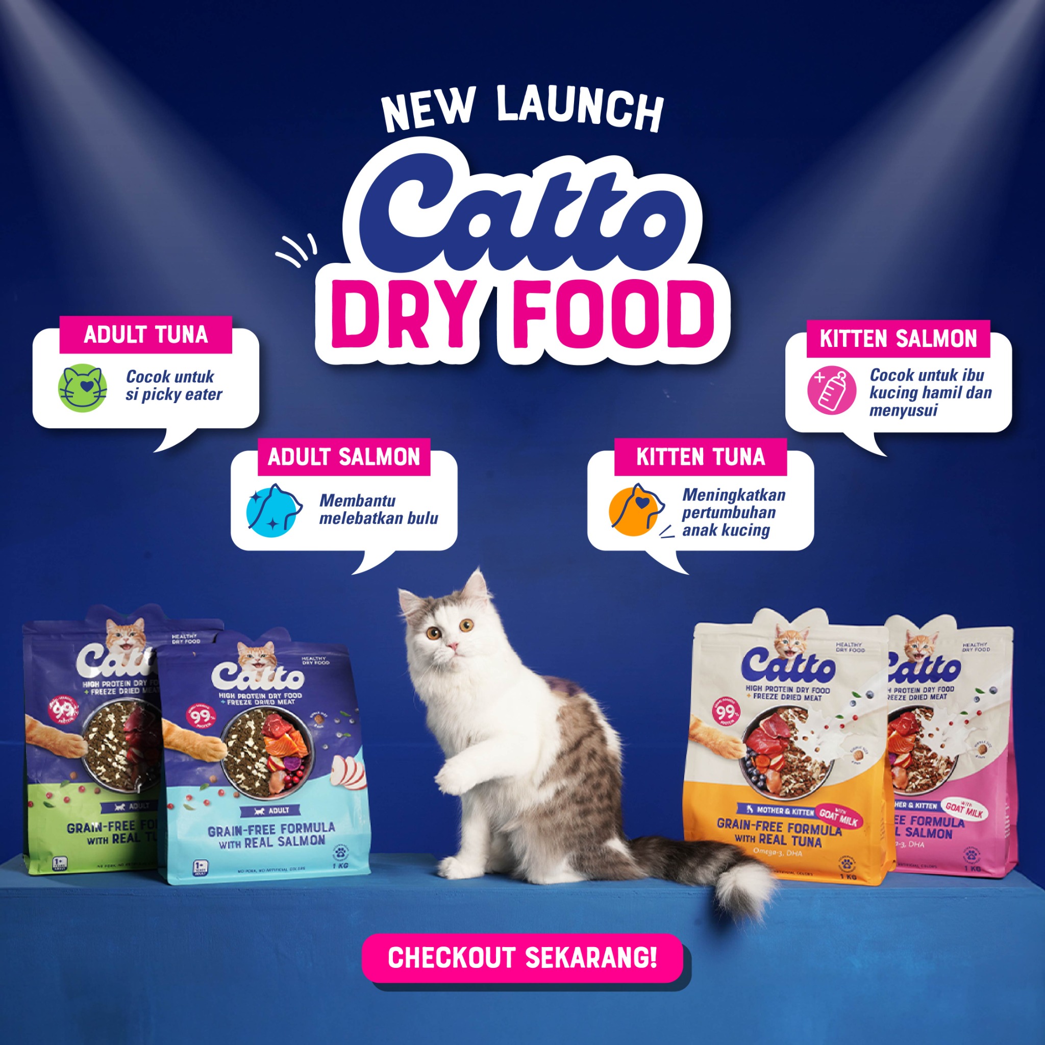 Catto Cat Food Facebook ad