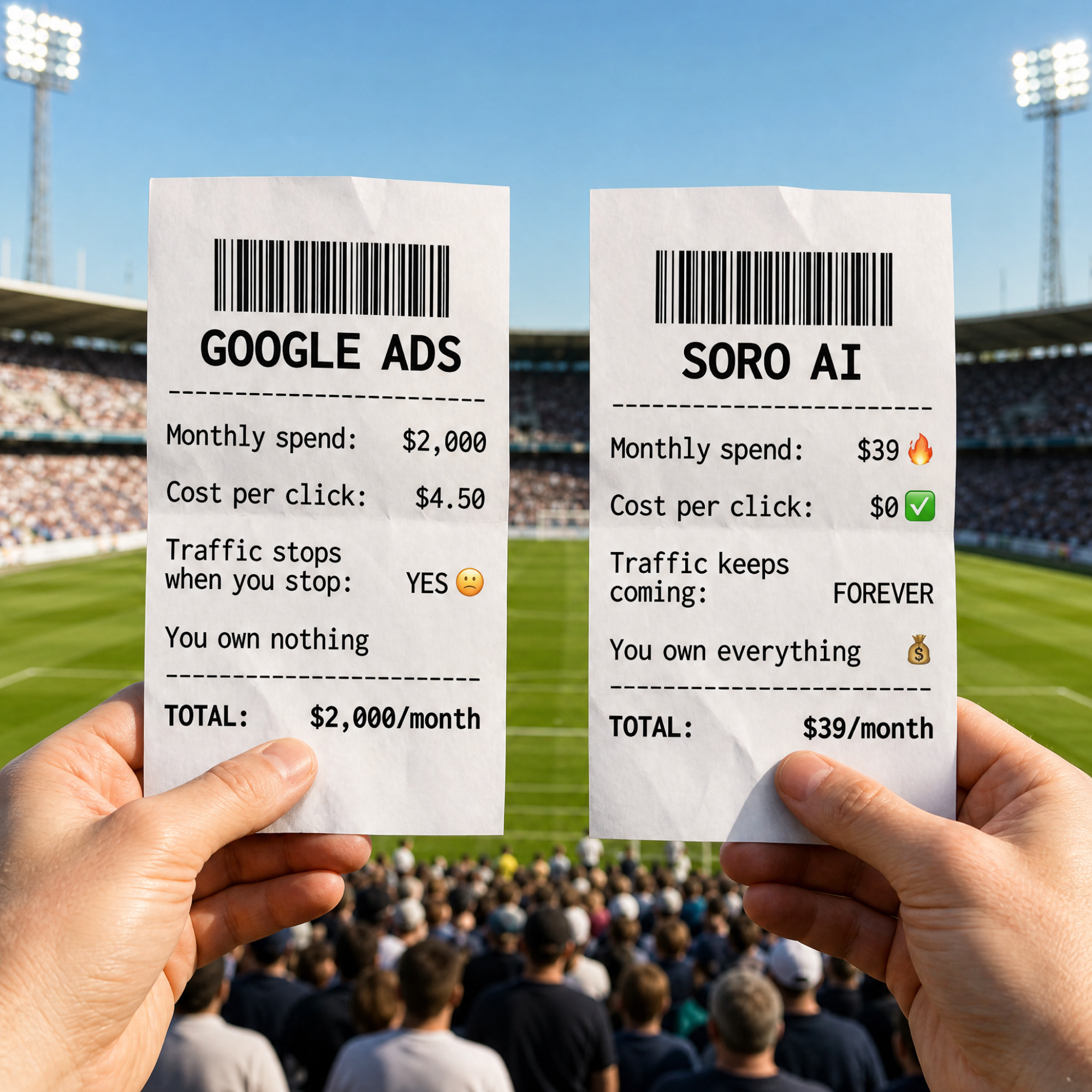 Soro SEO Facebook ad