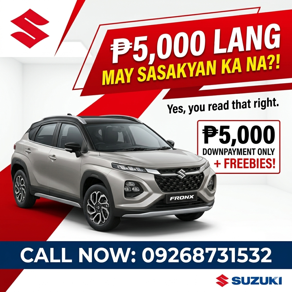 Suzuki Matina Davao by Mohalidin Usman Facebook ad: ₱4 per kilometer