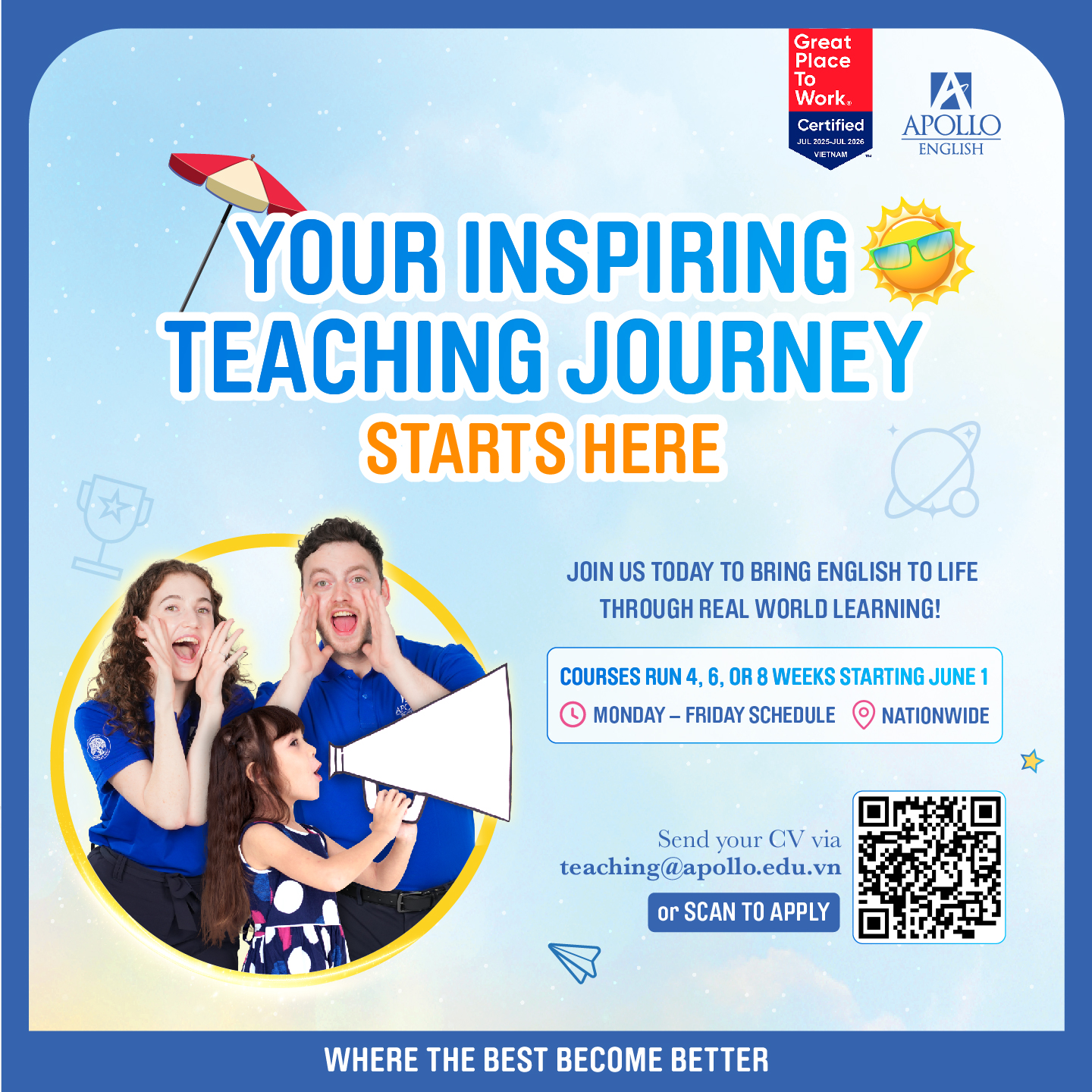 ESL Teaching - Apollo Vietnam Facebook ad: Teach at Apollo