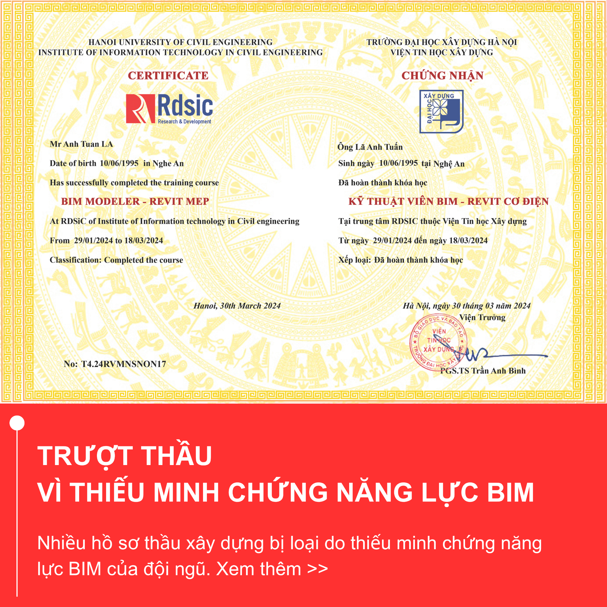 RDSIC - Viện Tin Học Xây Dựng Facebook ad