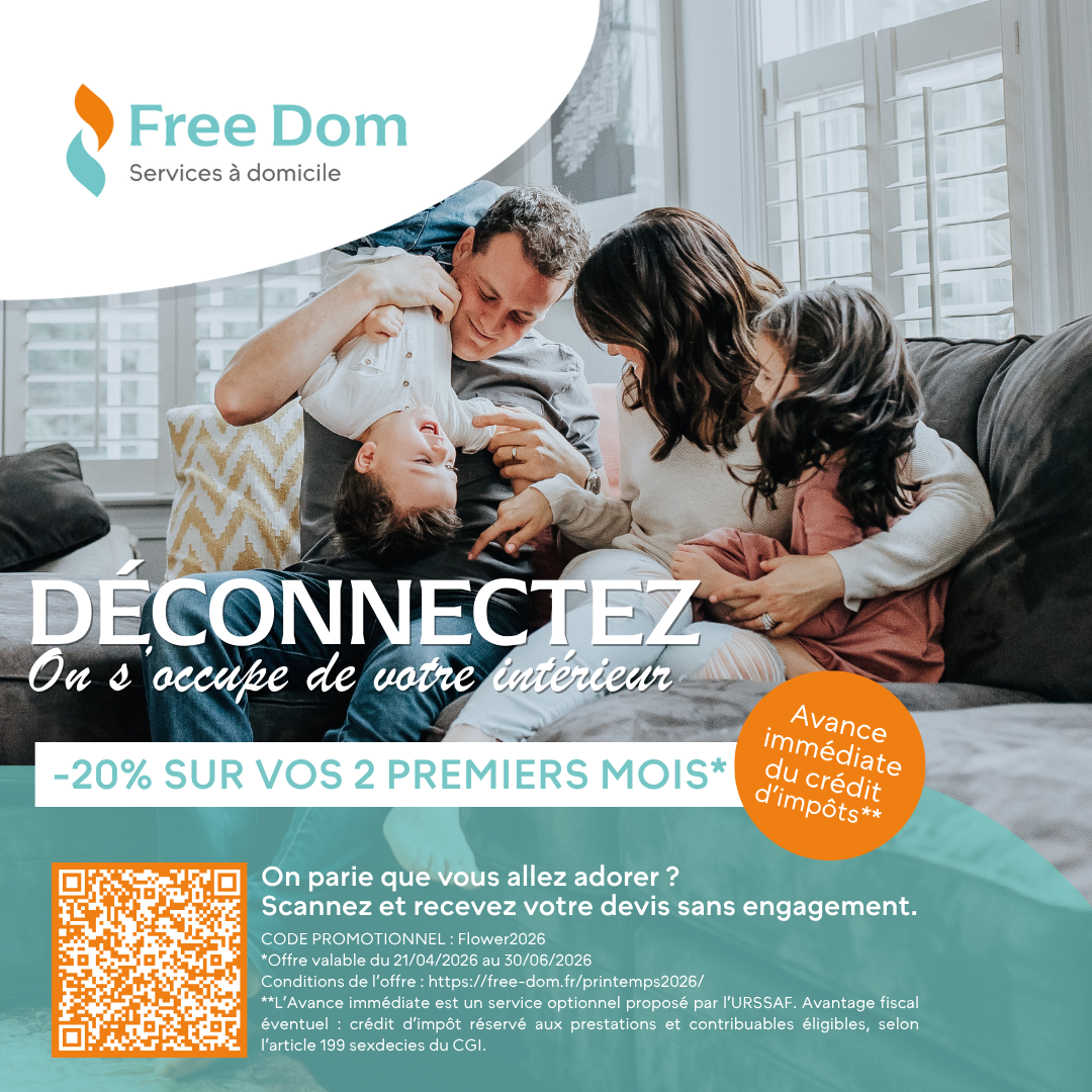 Free Dom Services à Domicile Facebook ad from May 7, 2026