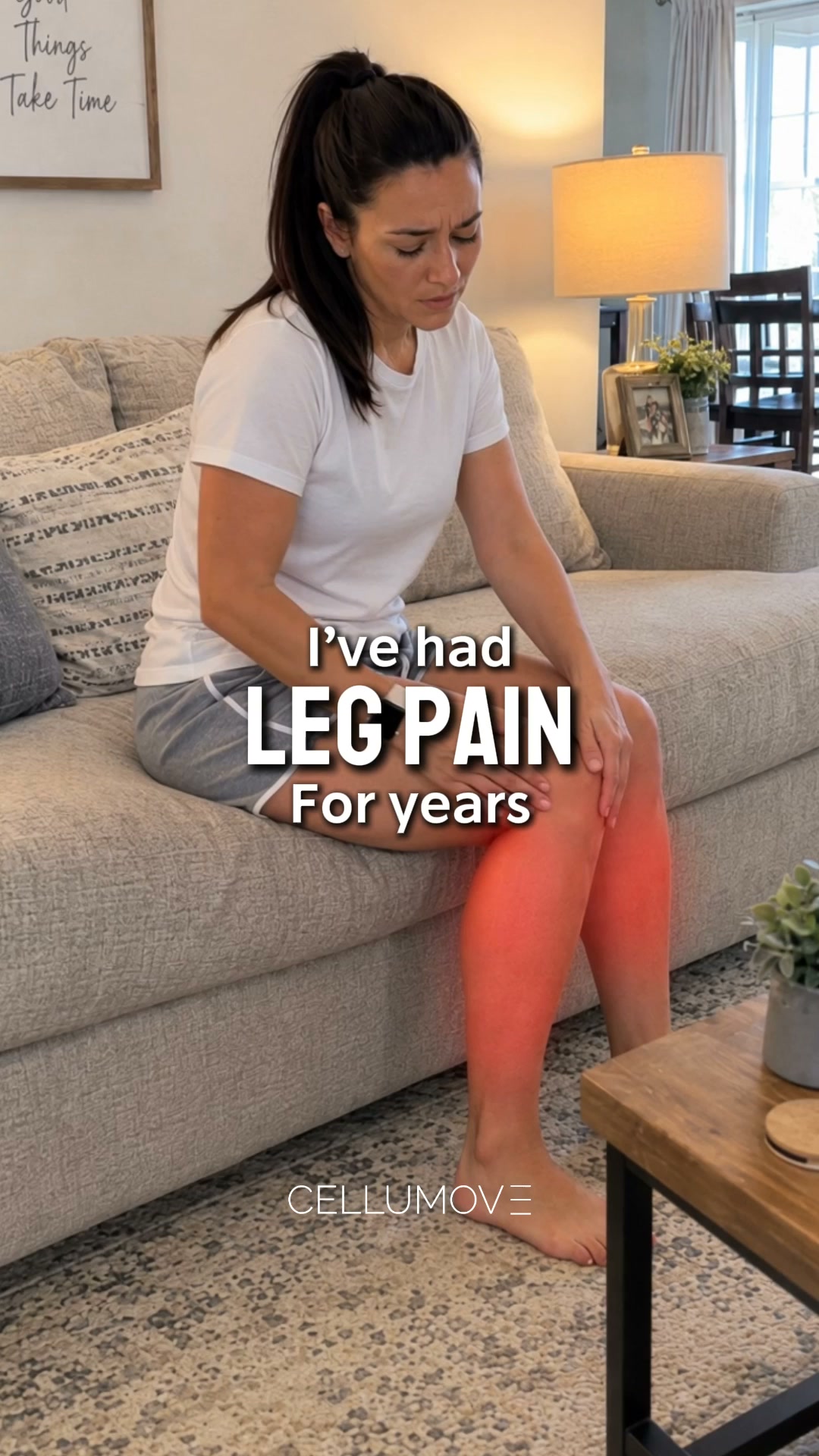 Cellumove Facebook ad: Heavy Legs After a Long Day?