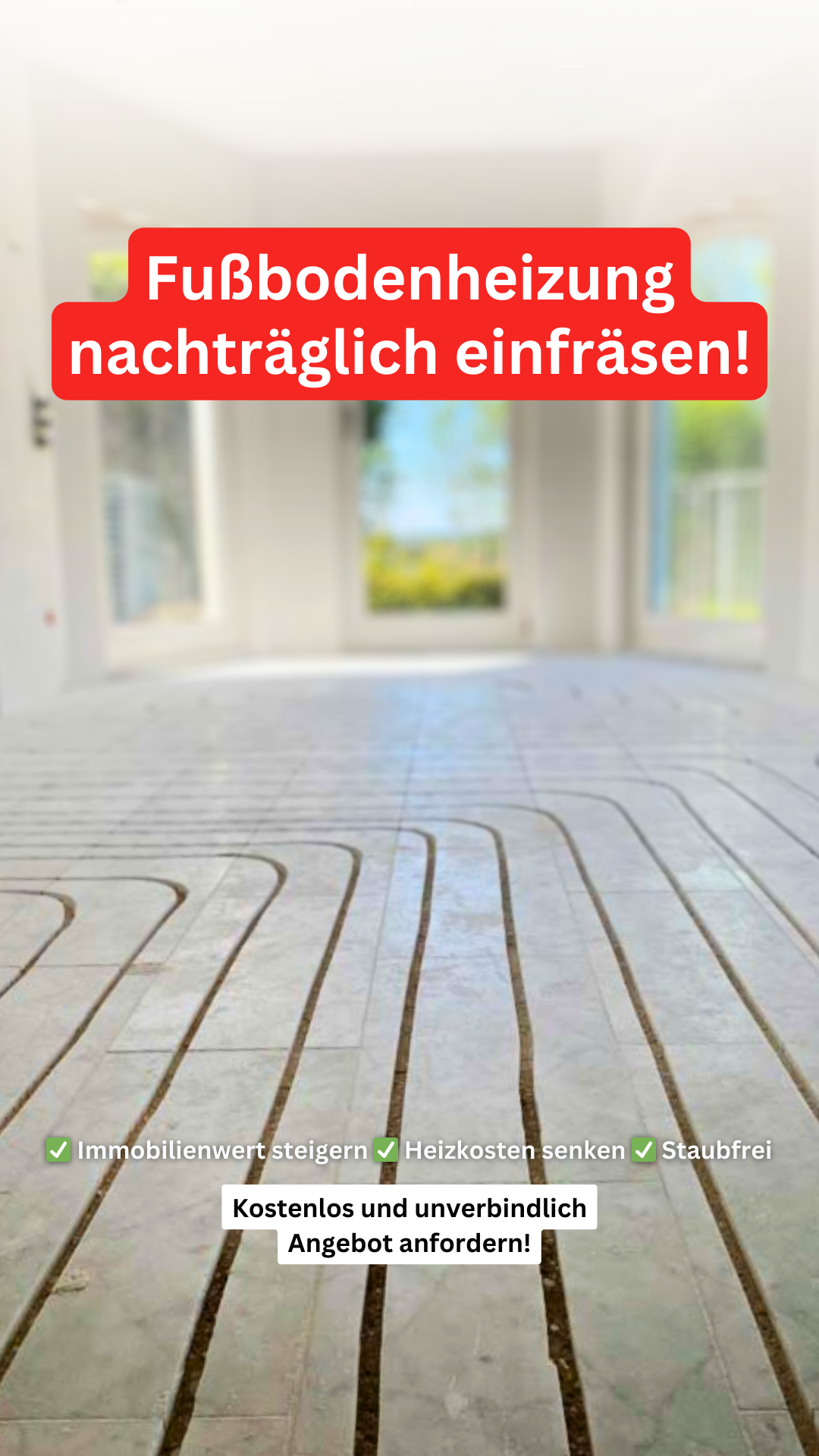 DML Fußbodenheizung - Nachträglich fräsen Facebook ad