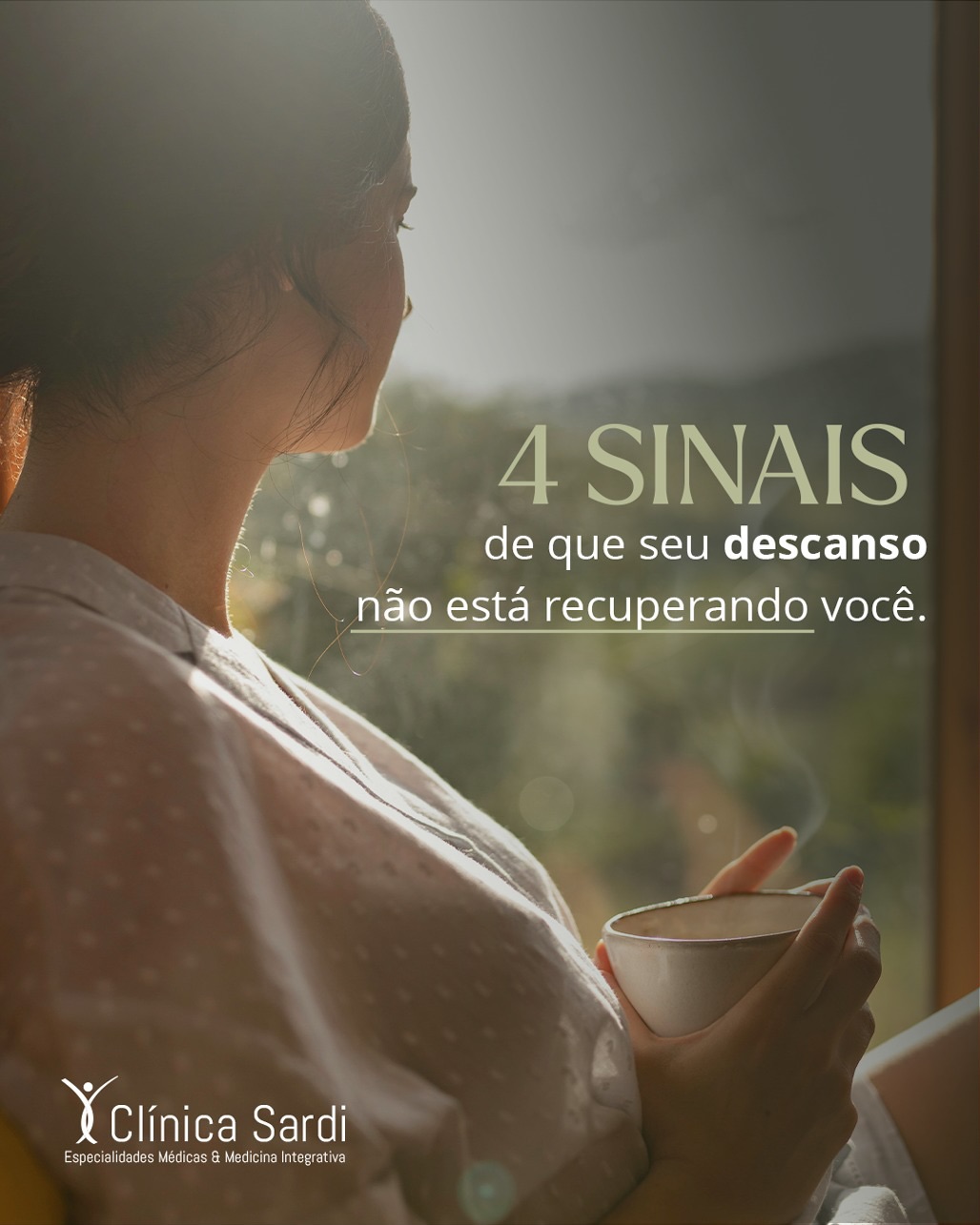 Clínica Sardi Facebook ad: Nem todo cansaço é igual.