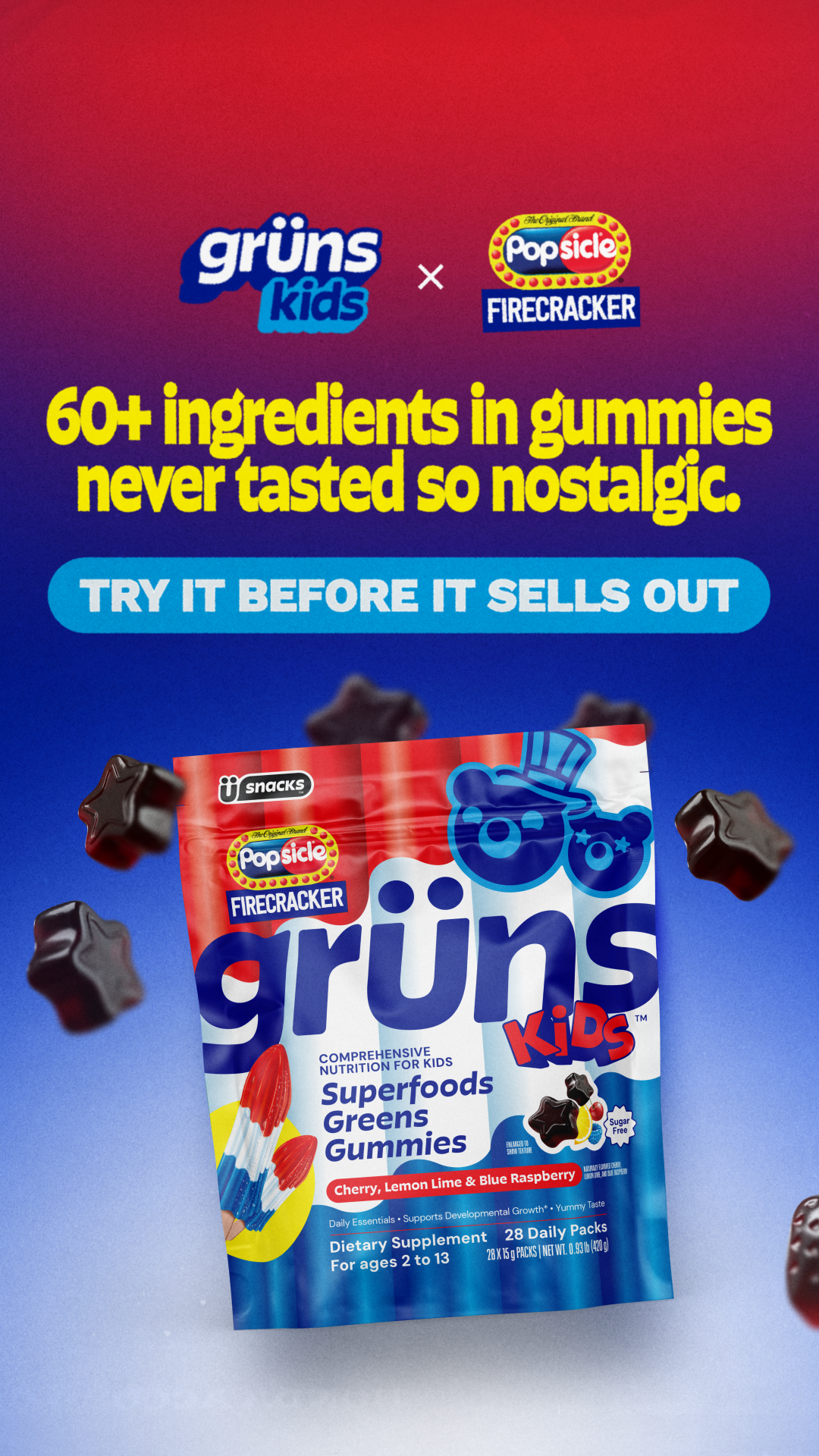 Grüns Kids Facebook ad