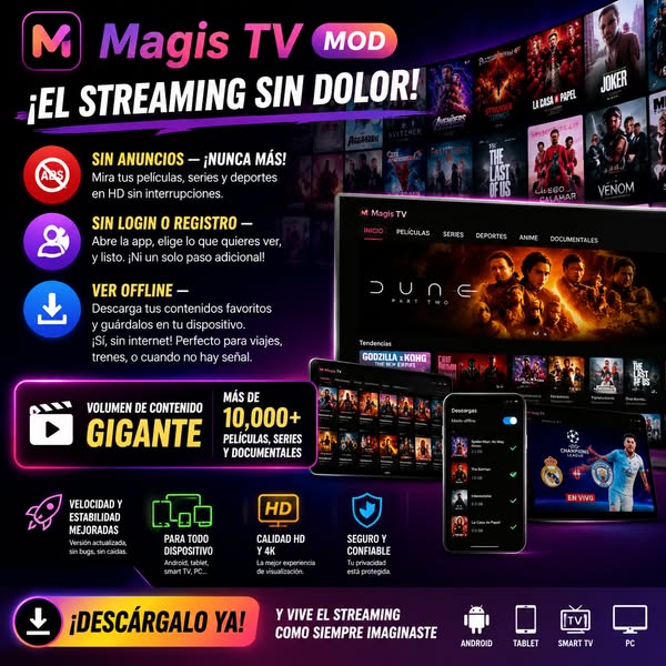 Megan Anderson Facebook ad: MAGIS, Tu entretenimiento, gratis y sin anuncios.