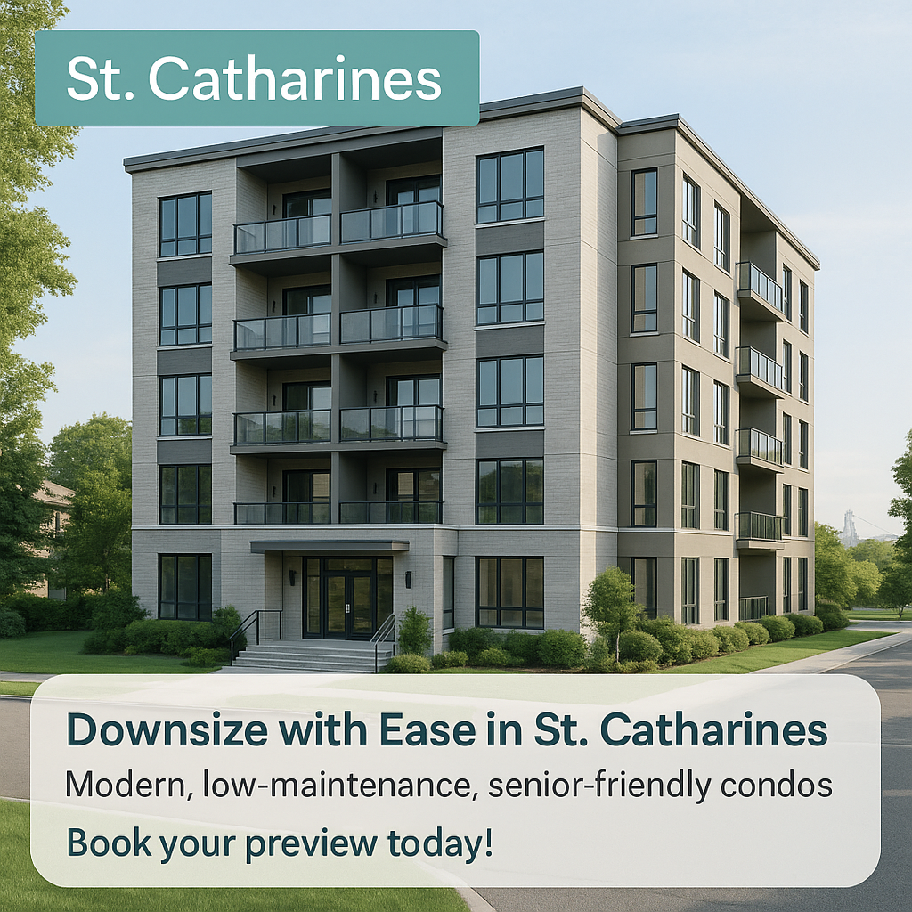 Compass Estates Facebook ad: Downsize with Ease in St. Catharines