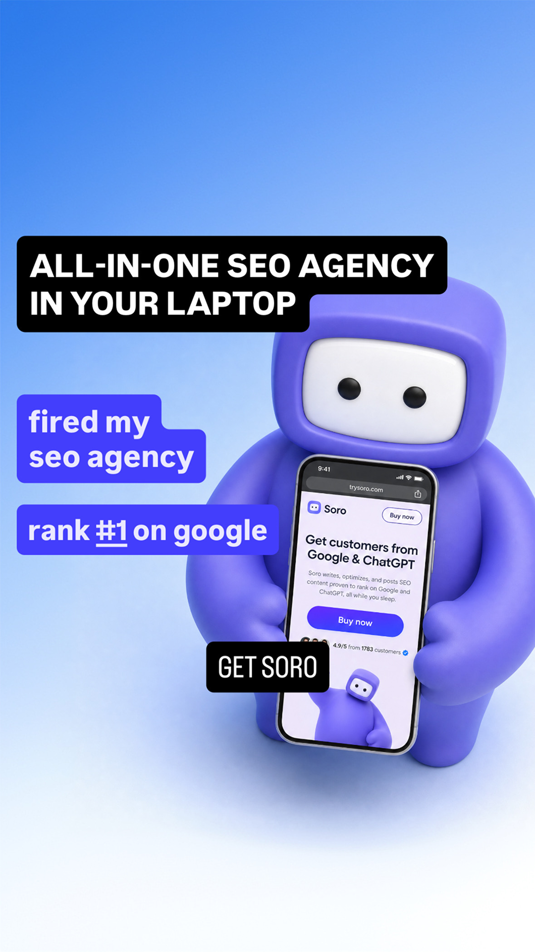 Soro SEO Facebook ad