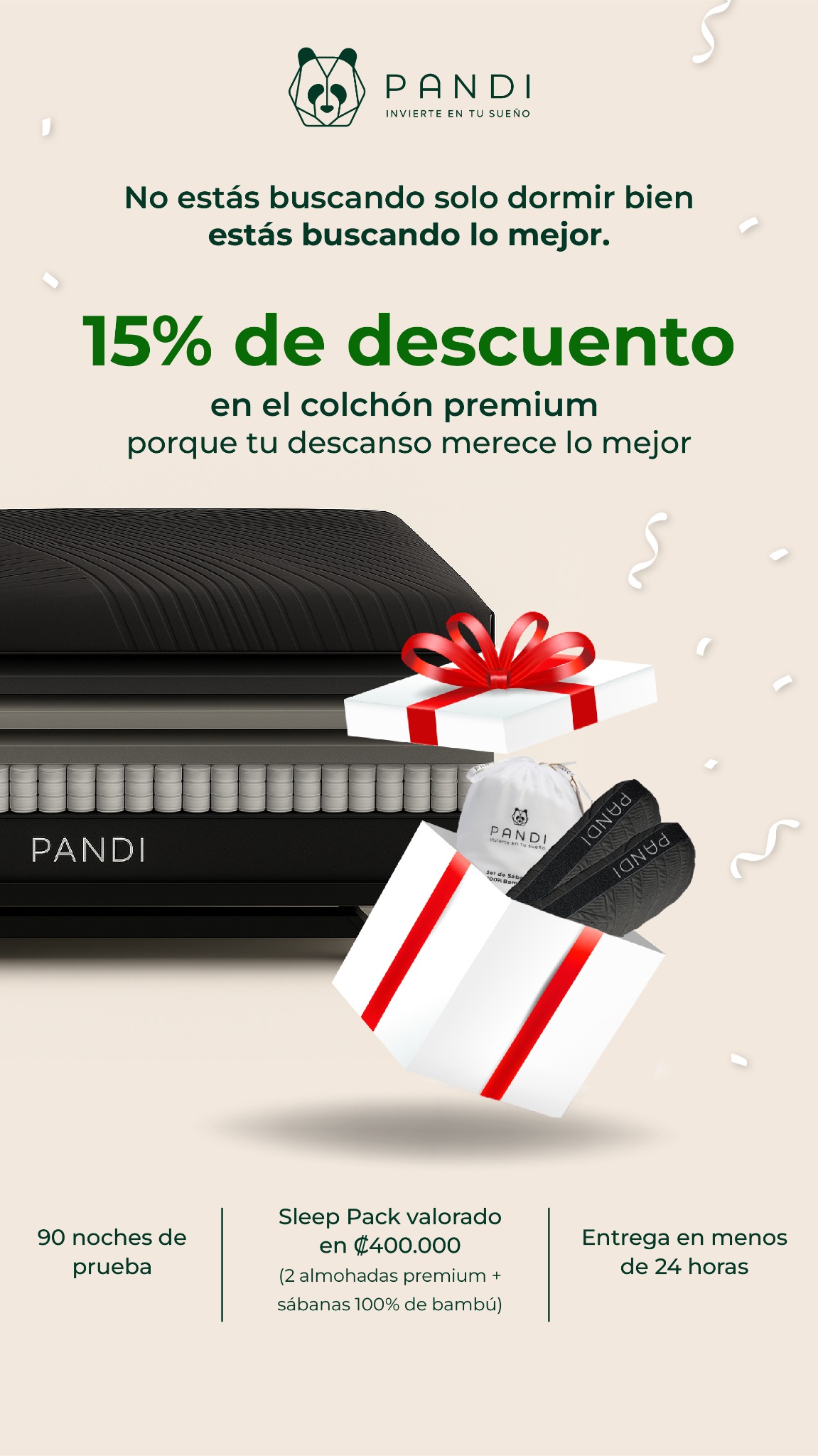 Pandi Luxury Bedding Facebook ad