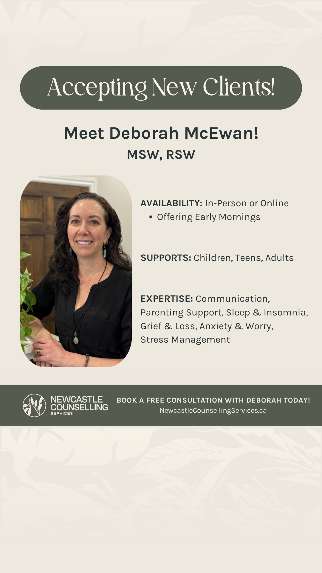 Newcastle Counselling Services Facebook ad from Apr 16, 2026
