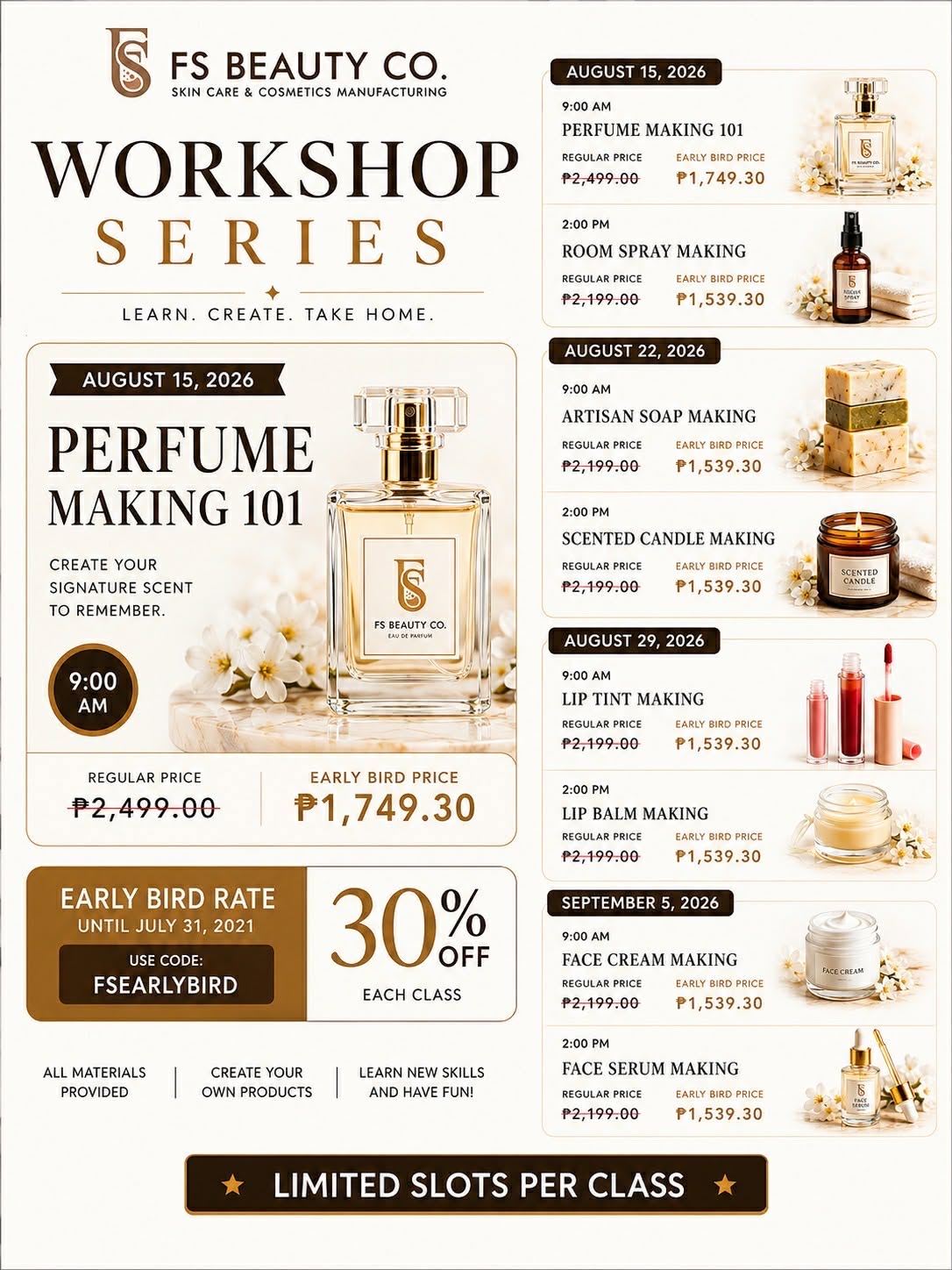 FS Beauty Co. Skin Care & Cosmetics Manufacturing Facebook ad