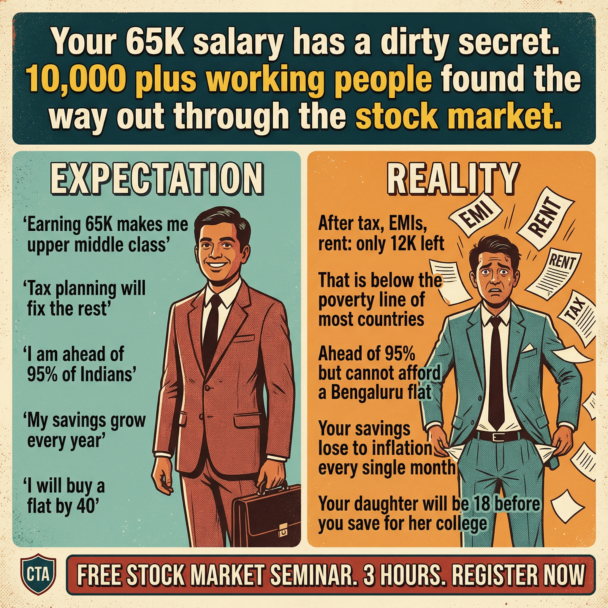 Millionaires Group Stock Market Training Institute Facebook ad