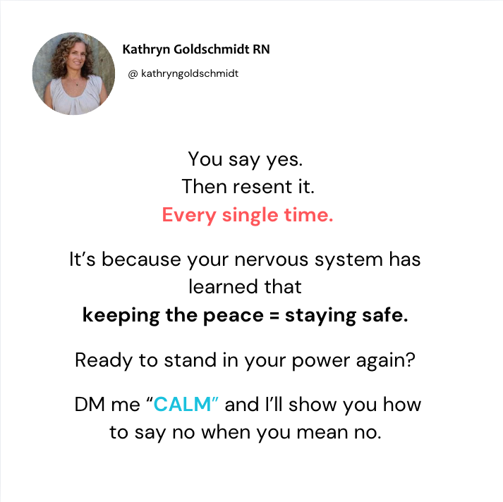 Kathryn Goldschmidt Coaching Facebook ad: Exhausted, but still putting everyone else first?