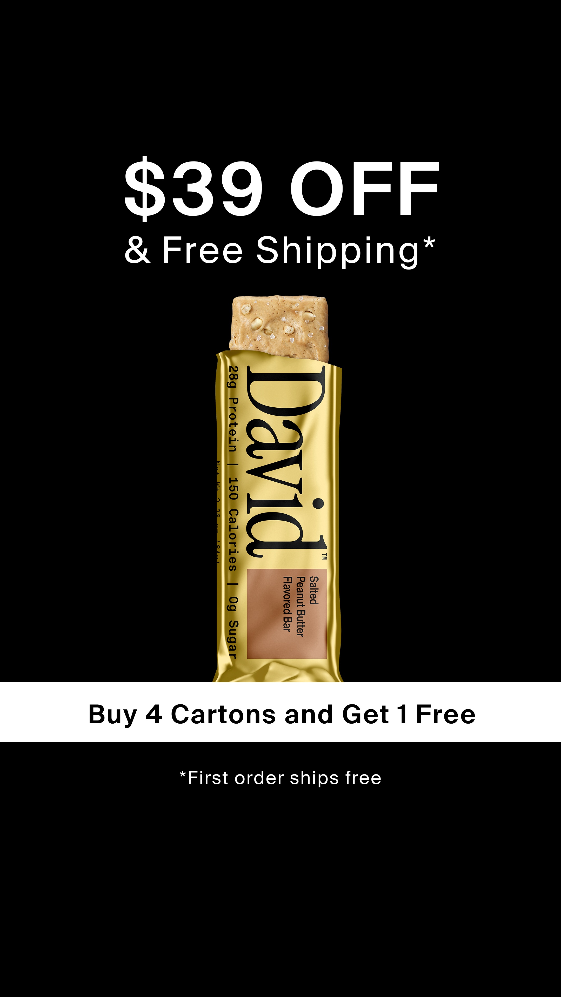 David Protein Facebook ad