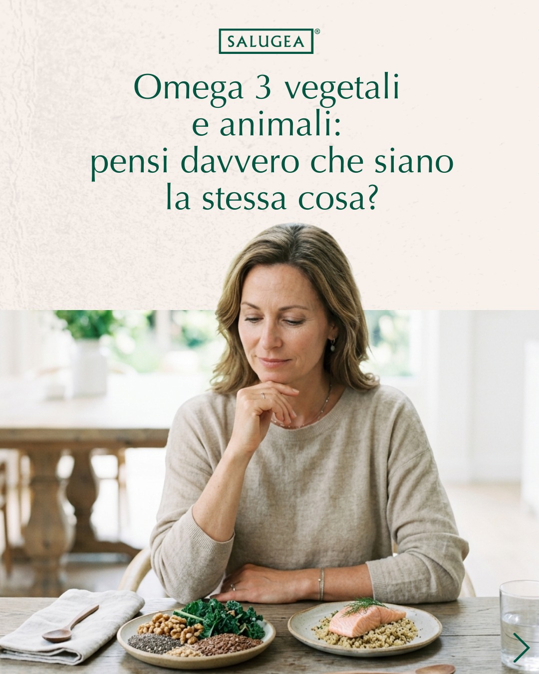 Salugea Facebook ad: Omega 3 vegetali e animali: sono davvero la…