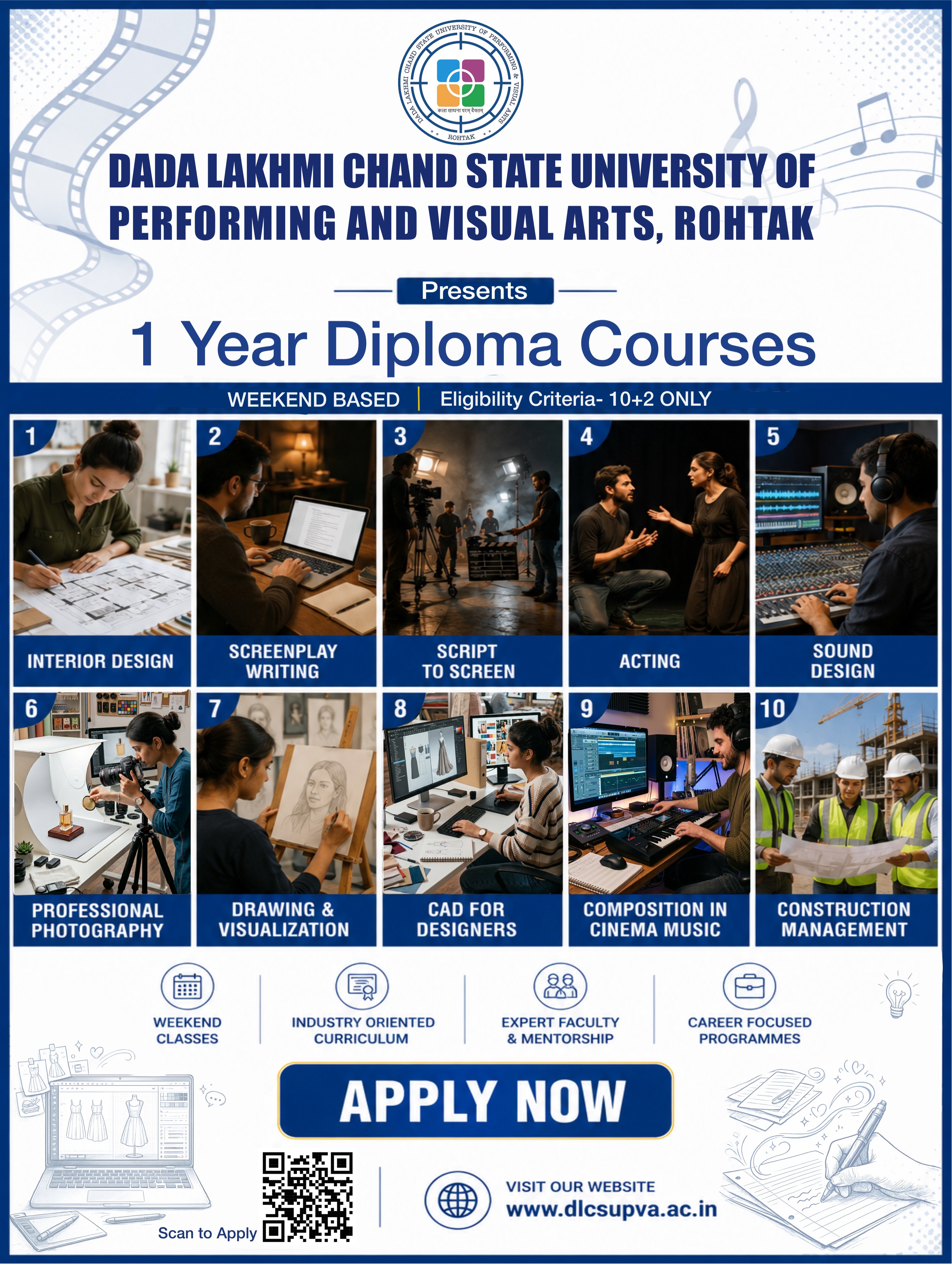 Dada Lakhmi Chand State University of Performing and Visual Arts Facebook ad: Turn Your Passion into a Profession with DLCSUPVA…