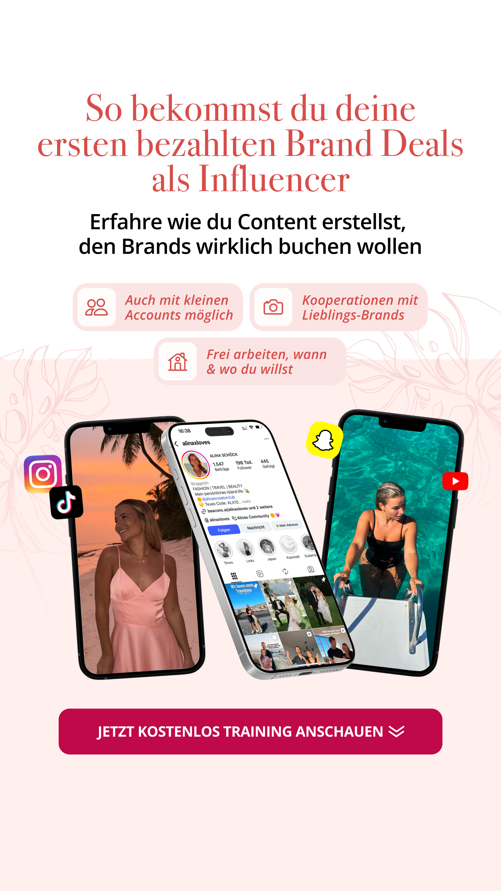 Alinas Creator Club Facebook ad