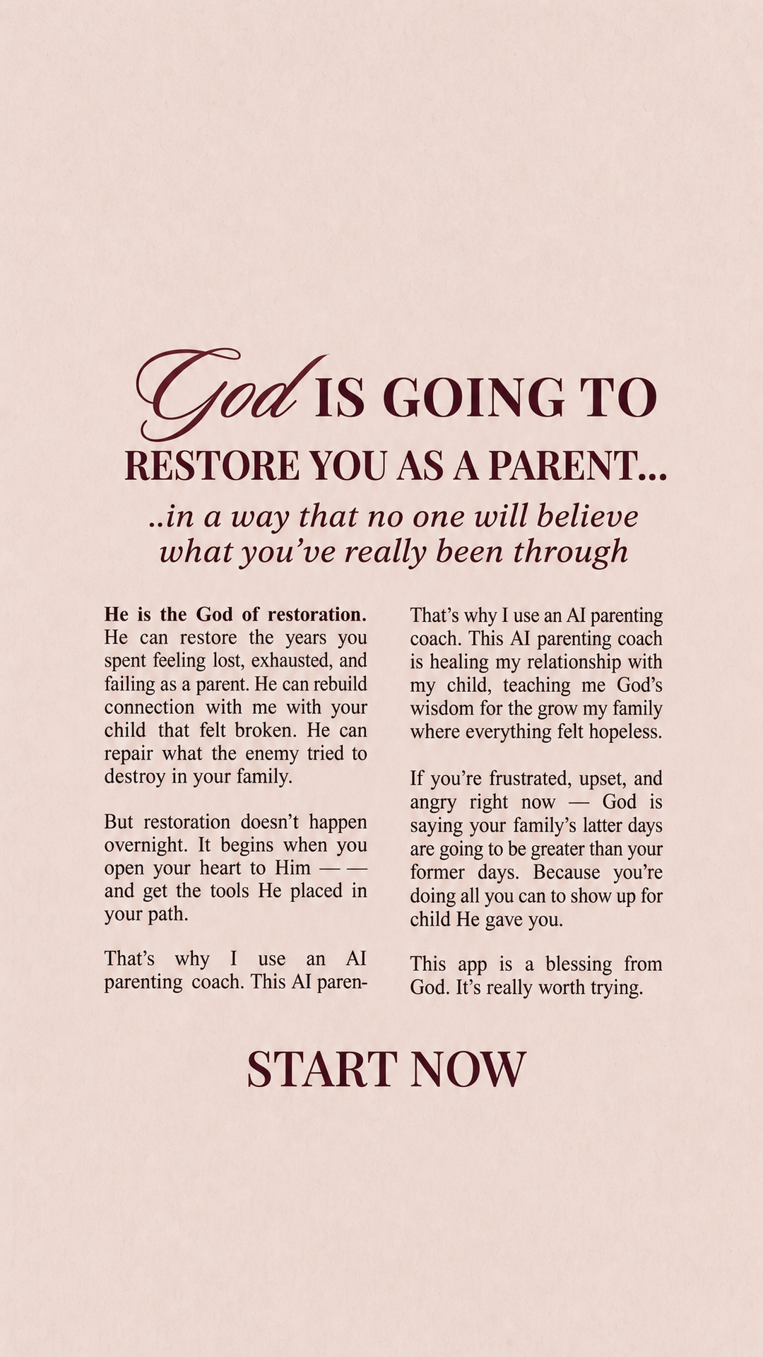 Kidology - Raising with faith Facebook ad