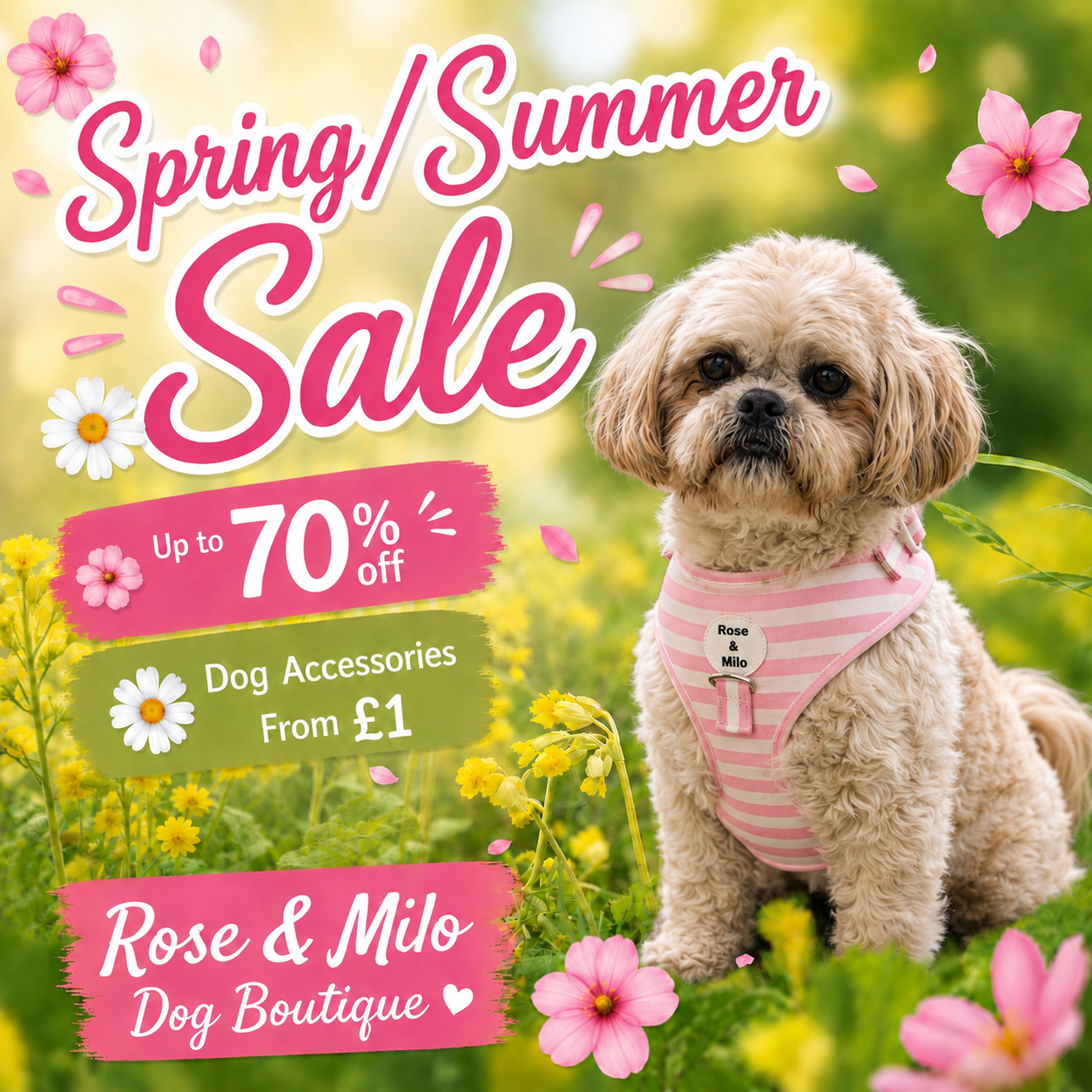 Rose & Milo Facebook ad
