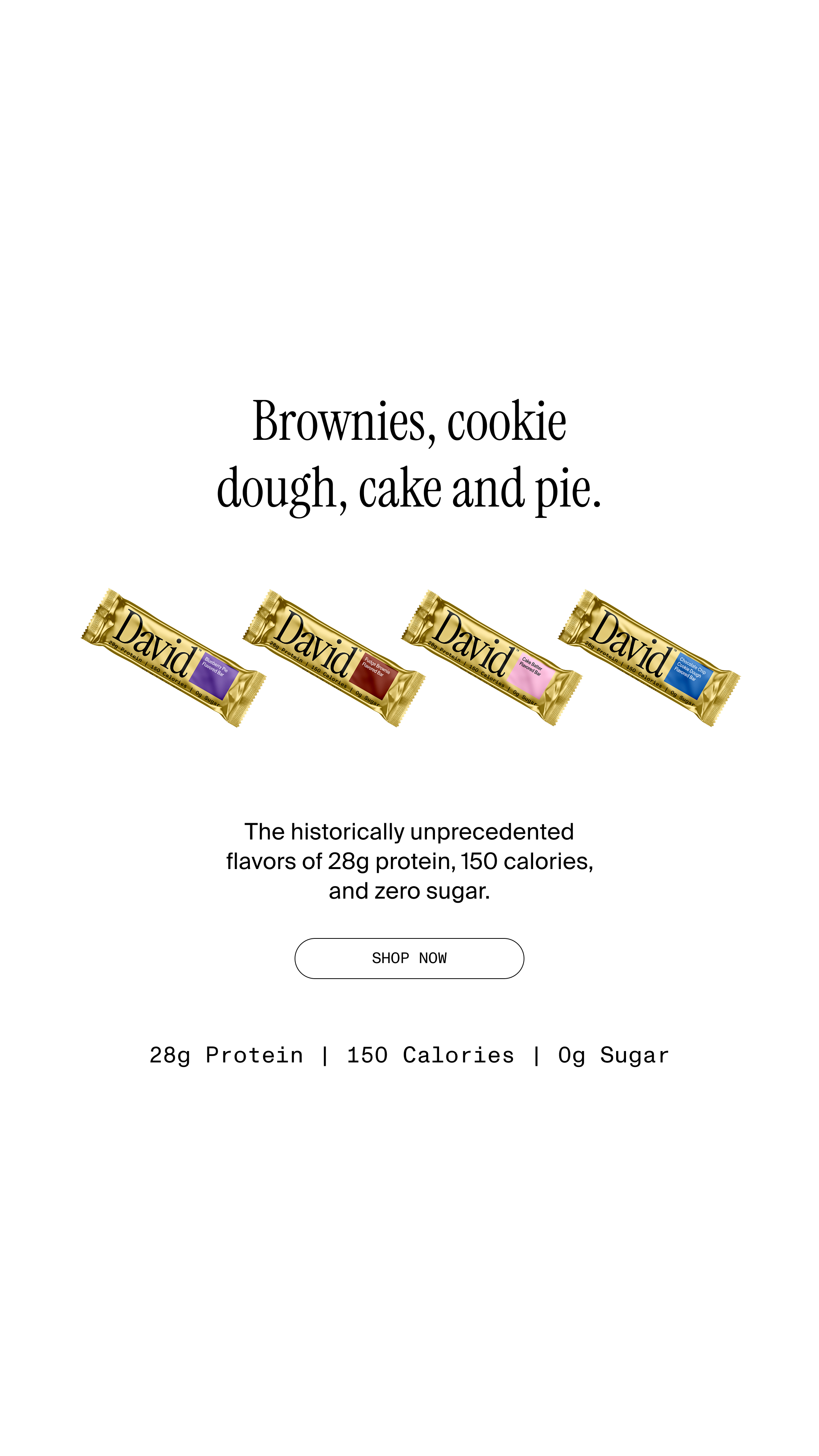 David Protein Facebook ad