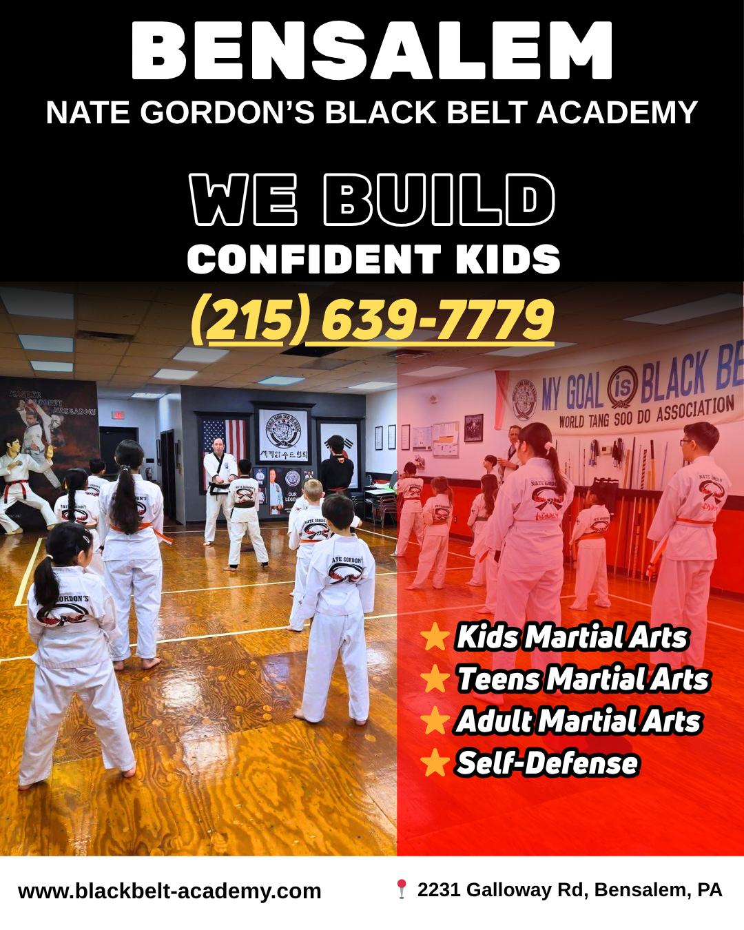 Nate Gordon's Black Belt Academy Facebook ad from Apr 13, 2026