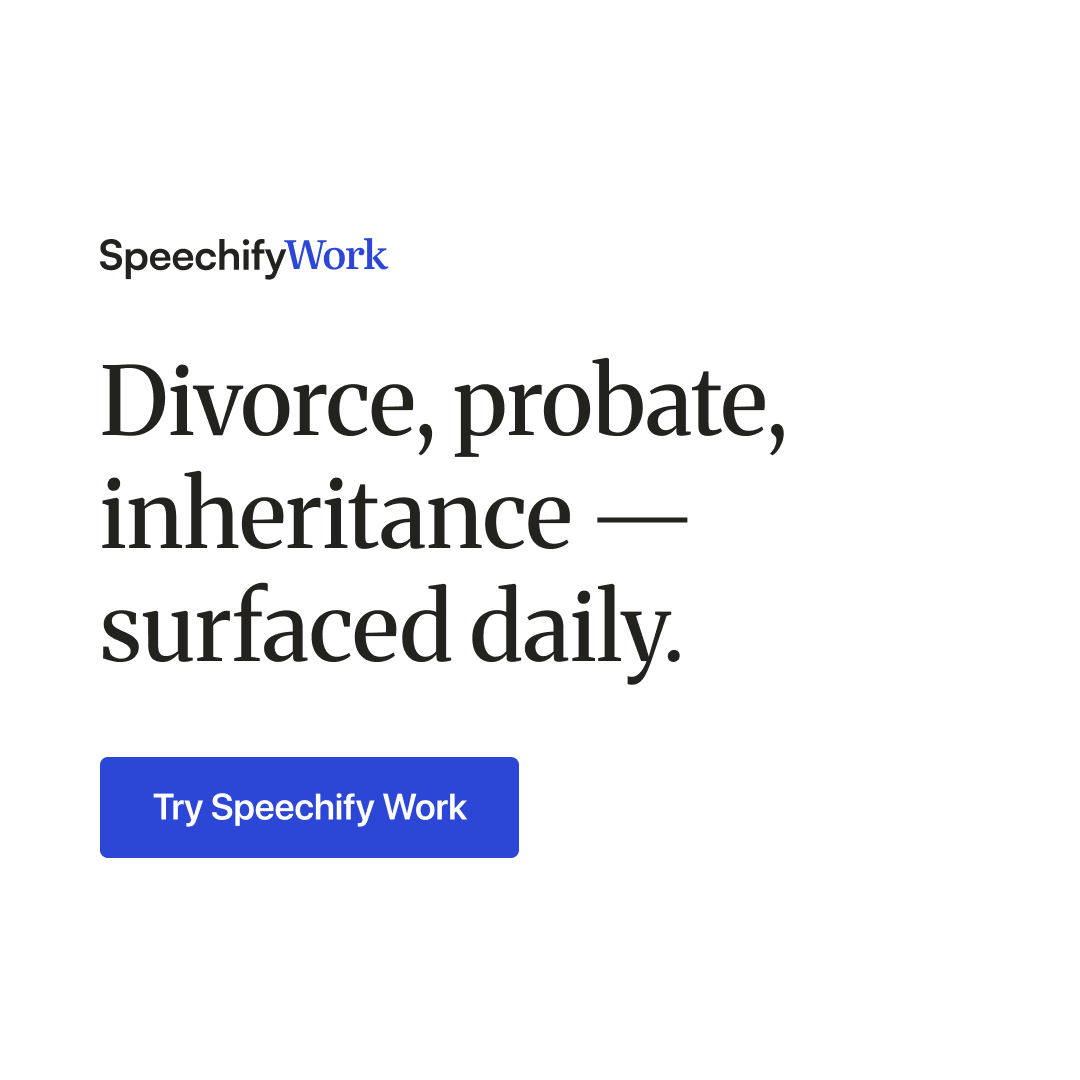 Speechify Facebook ad