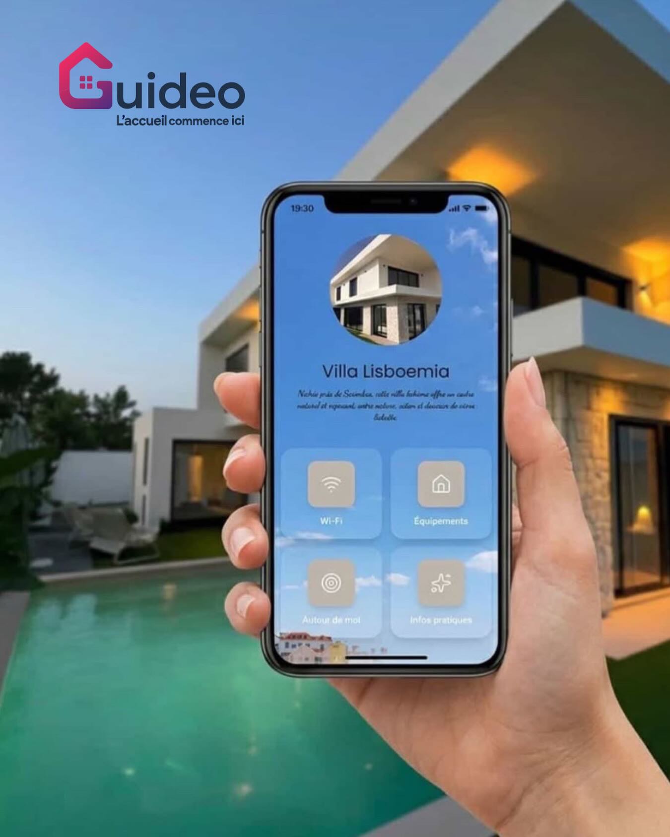 Guideo Facebook ad: Guideo - Livret d'accueil digital n°1 pour hébergeurs