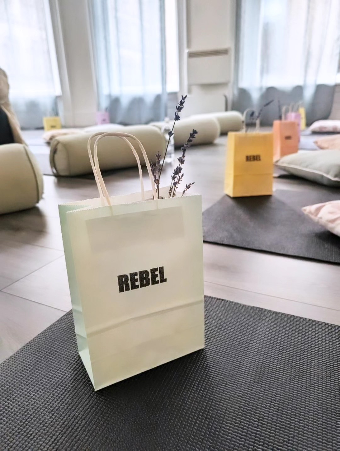 Rebel Yoga Glasgow Facebook ad: Two weeks until YOGA & WINE returns to…