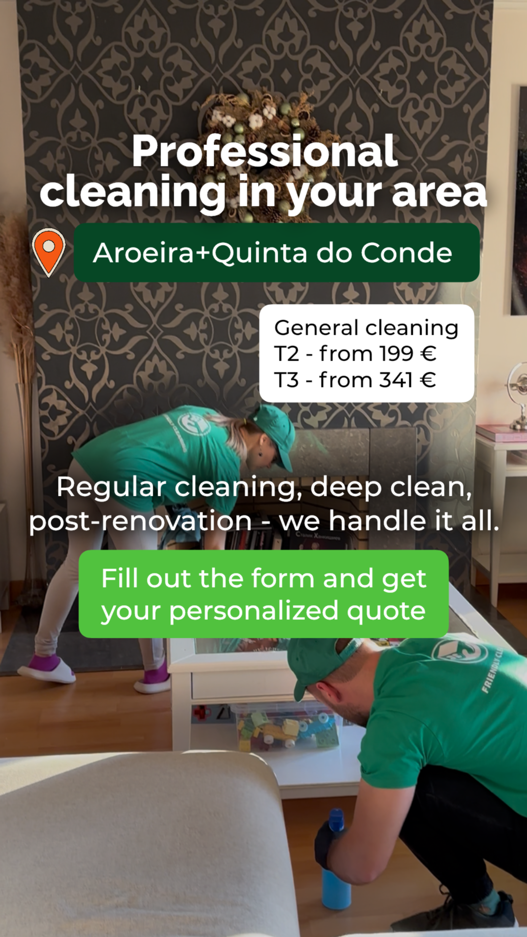 Friendly Cleaning Portugal eng Facebook ad