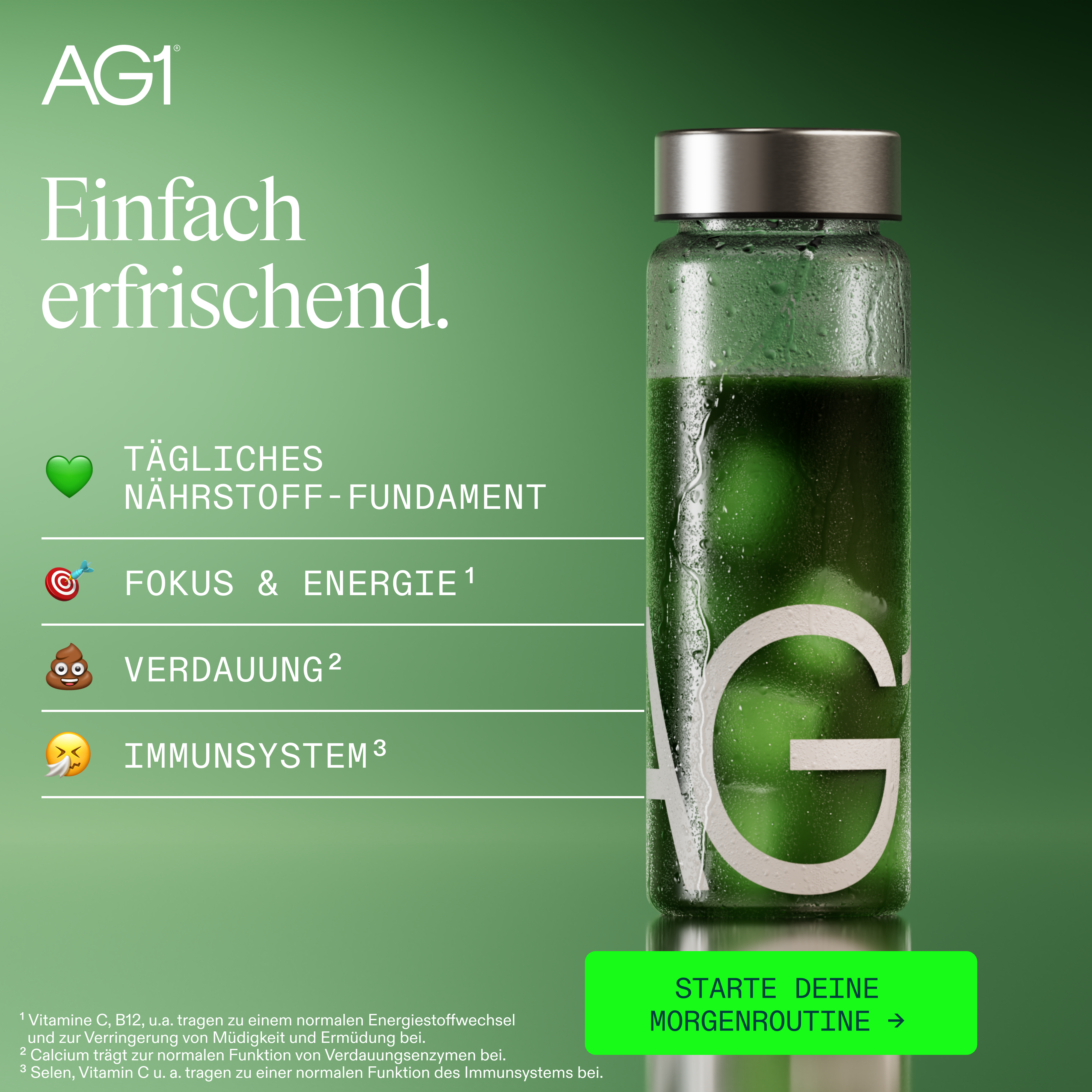AG1 Deutschland Facebook ad