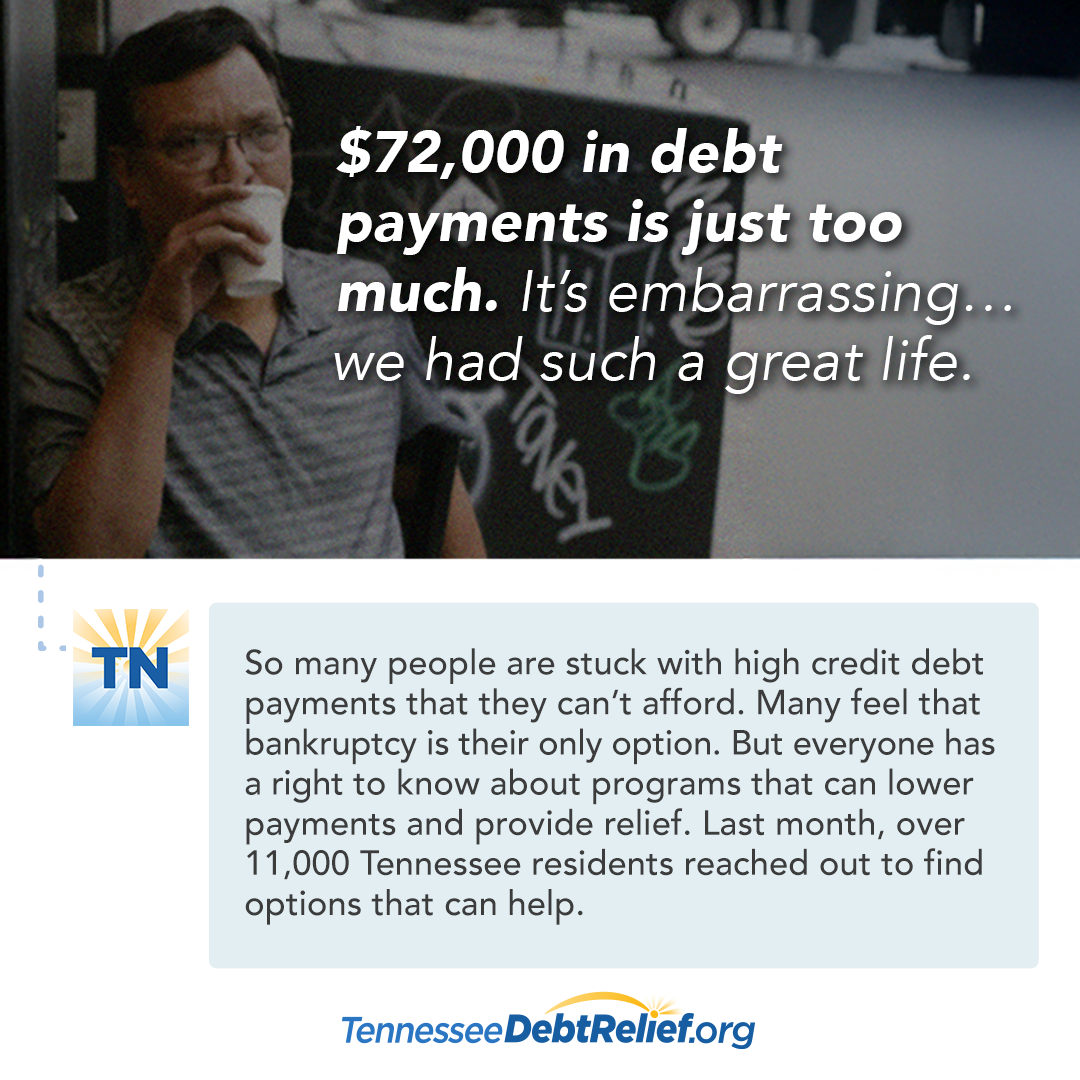 Tennessee Debt Relief.org Facebook ad from Apr 14, 2026