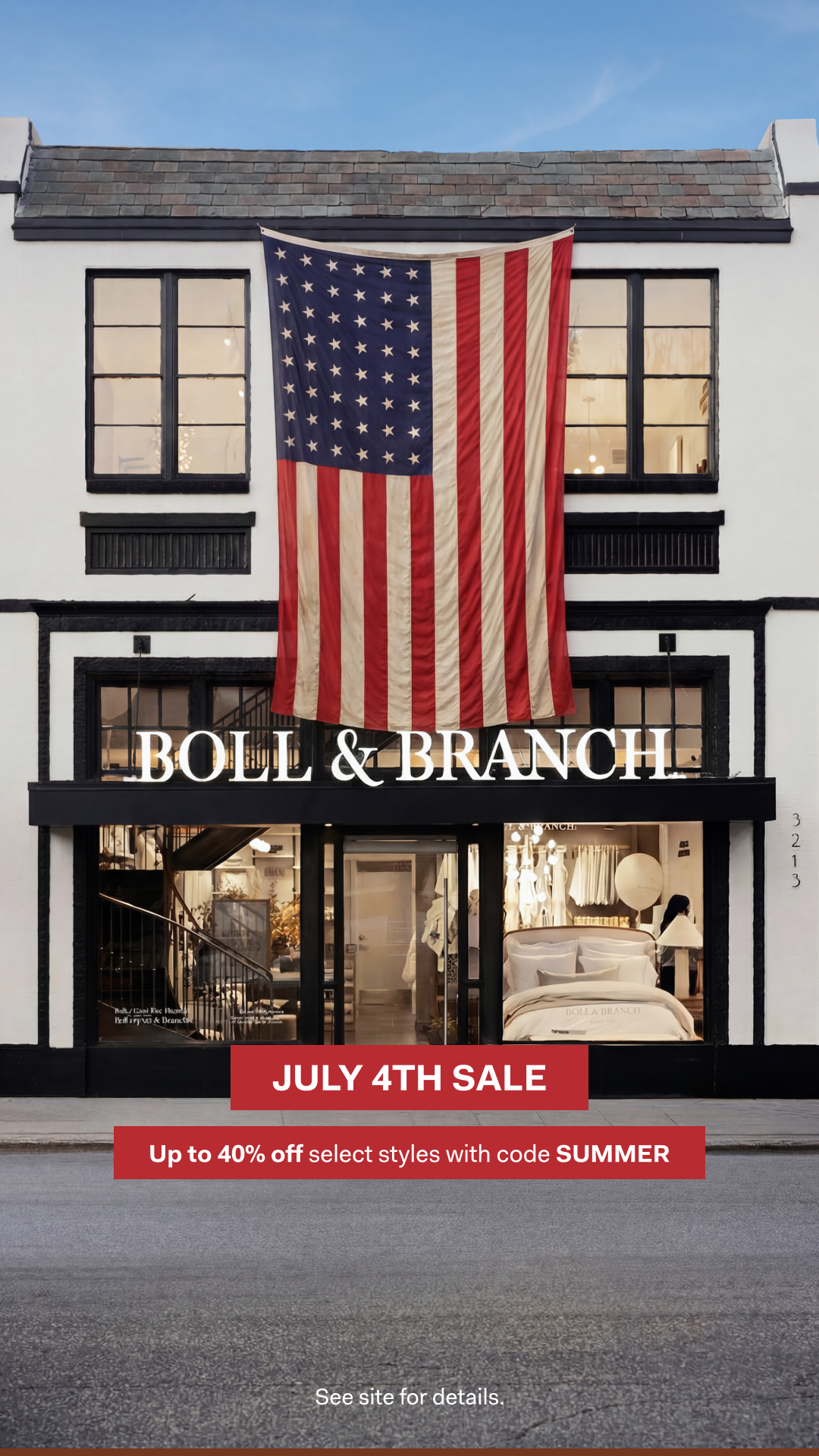 Boll & Branch Facebook ad