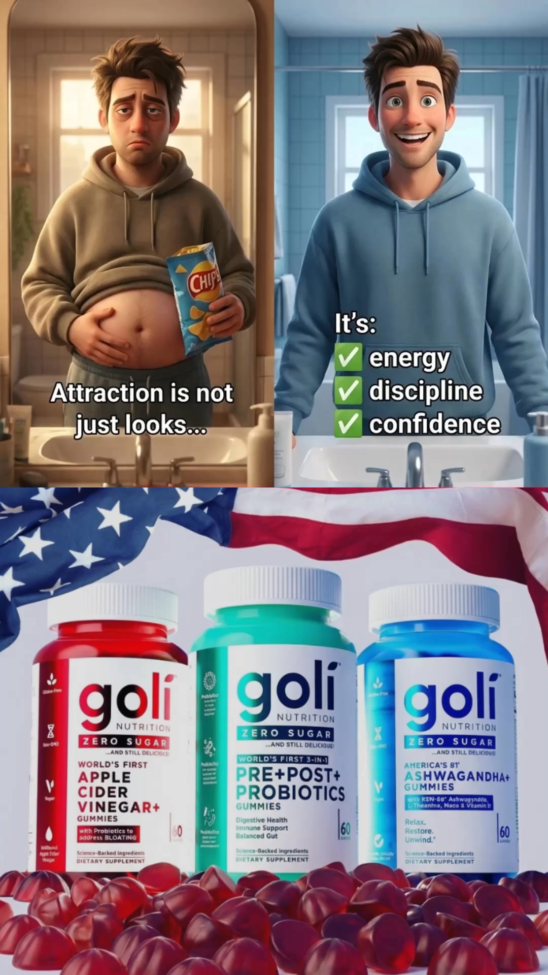 Goli Facebook ad: Unbeatable 60% OFF Bundles