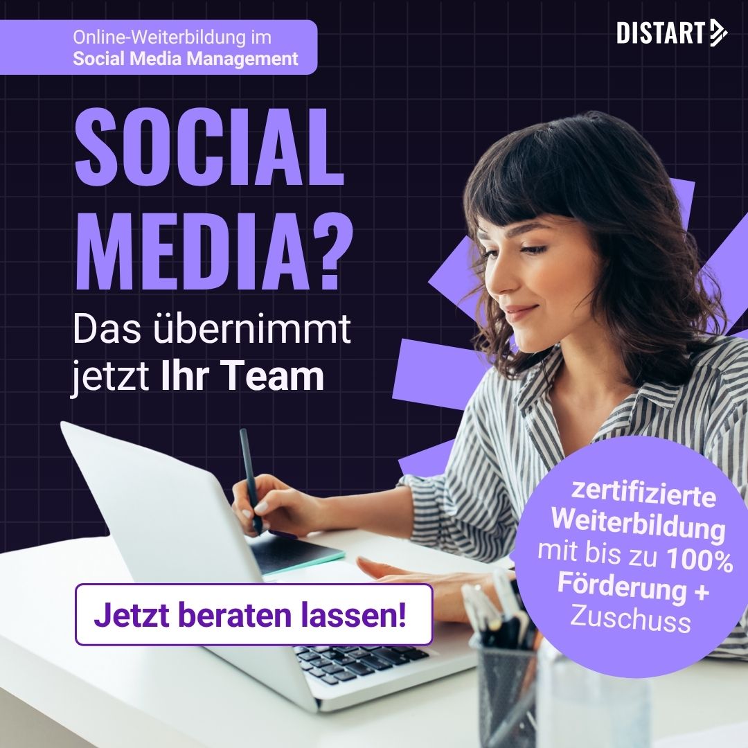 Distart Facebook ad: Jetzt kostenfrei beraten lassen