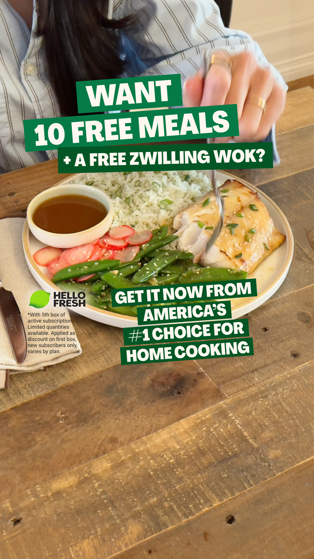 HelloFresh Facebook ad