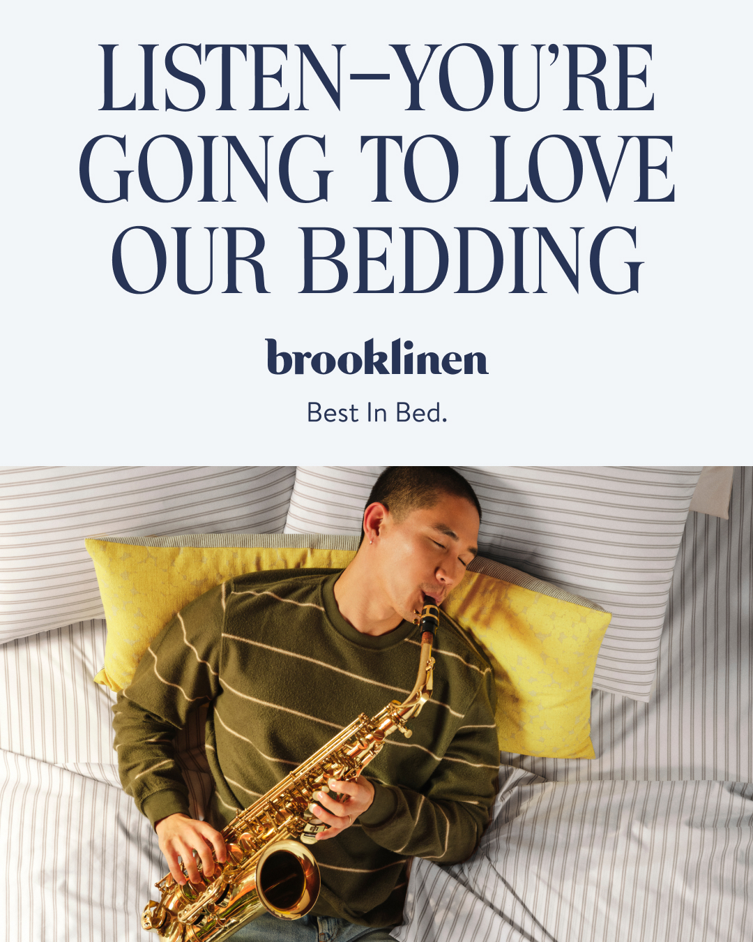 Brooklinen Facebook ad