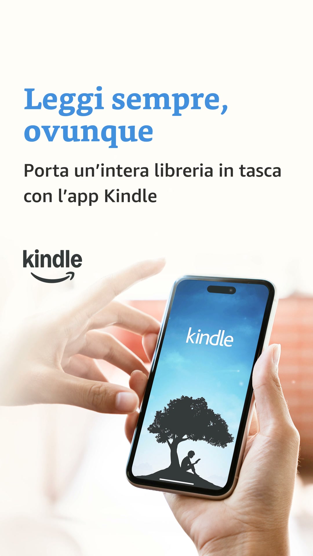 Amazon Kindle Facebook ad: Leggi sempre, ovunque