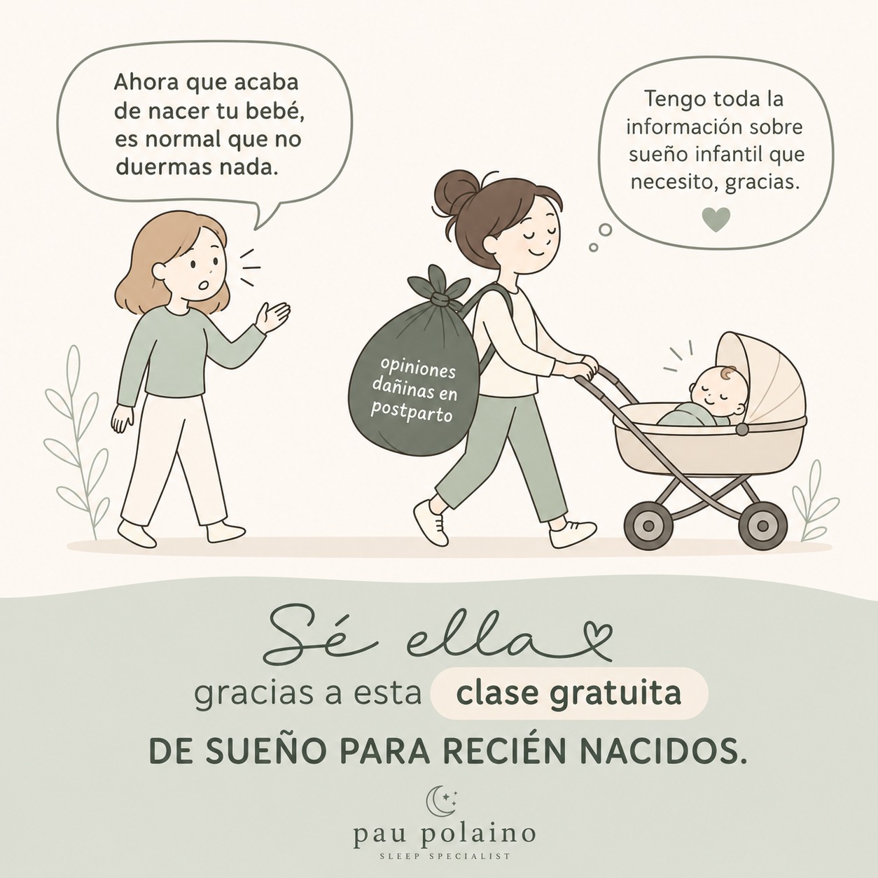 Pau Polaino Sueño Infantil Facebook ad: Clase gratuita: Sueño bebé 0-4 meses