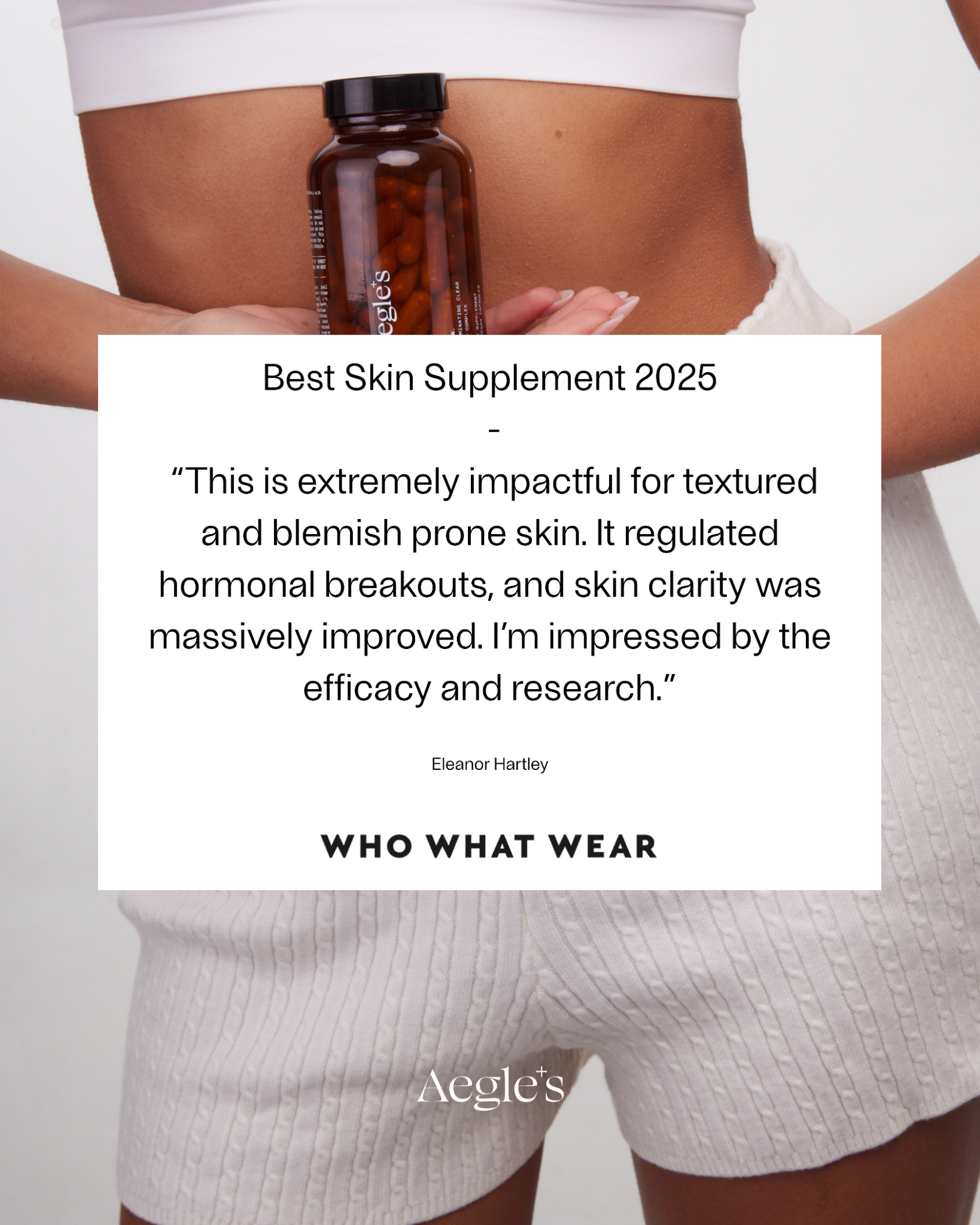 Aegle's Facebook ad: Your best skin starts here